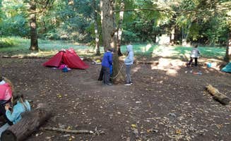 Sue B.'s photo of tent camping at Ten Mile River Shelter — Appalachian National Scenic Trail near Putnam Valley, NY