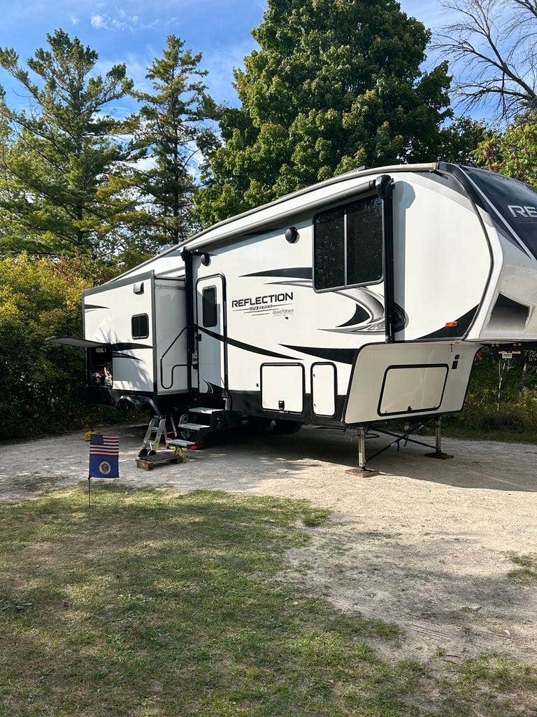 Tori K.'s photo of rv camping at Tennison Bay Campground — Peninsula State Park near Oconto, WI