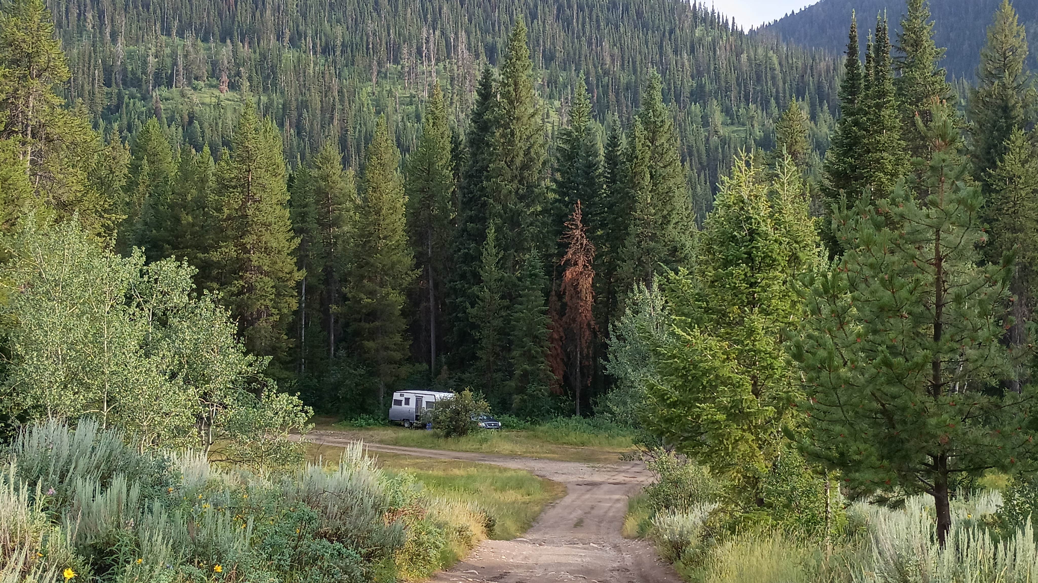 Camper-submitted photo at Teton canyon dispersed near Victor, ID