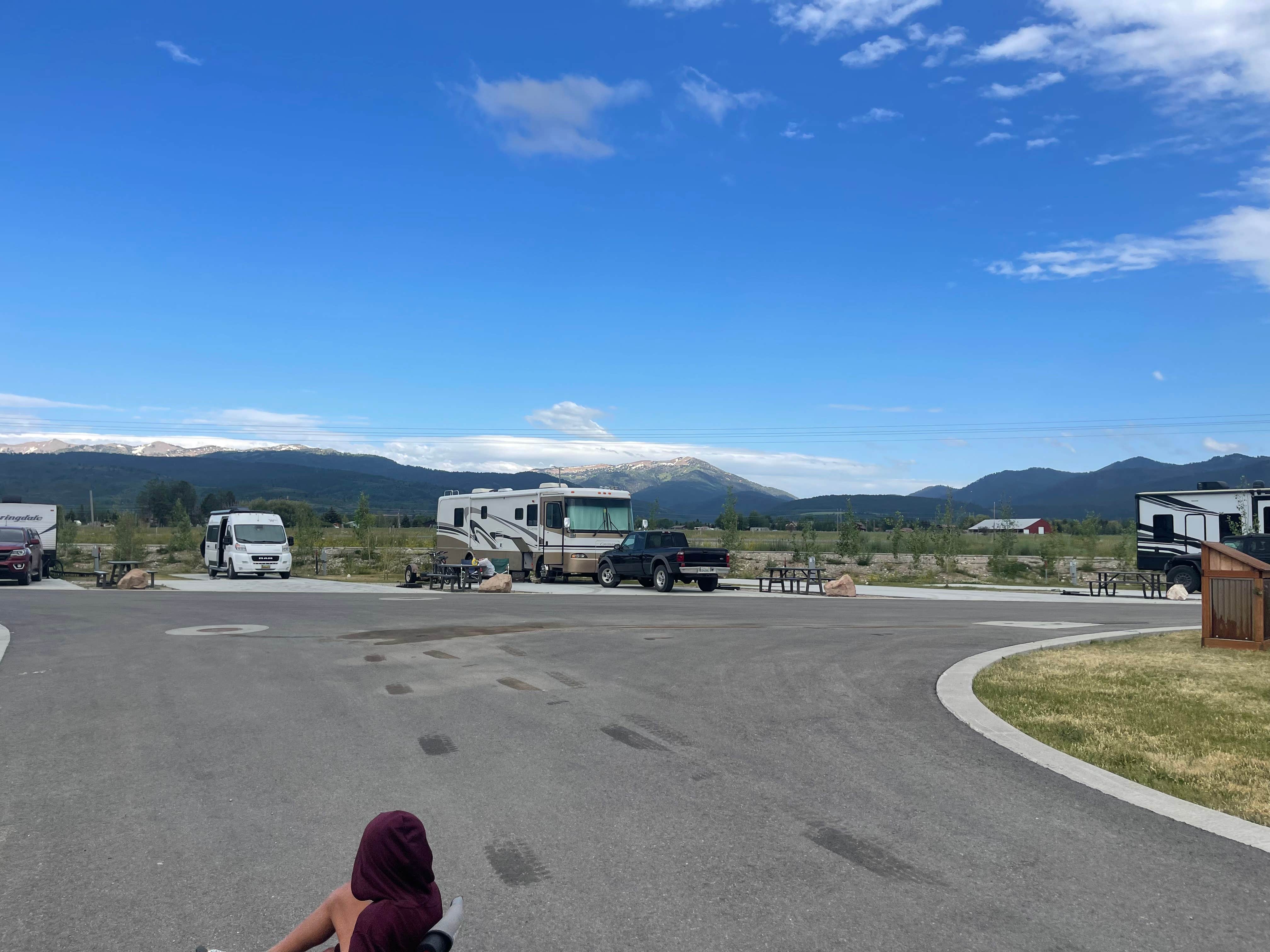 Amber W.'s photo of camping with pets at Teton Valley Resort near Driggs, ID