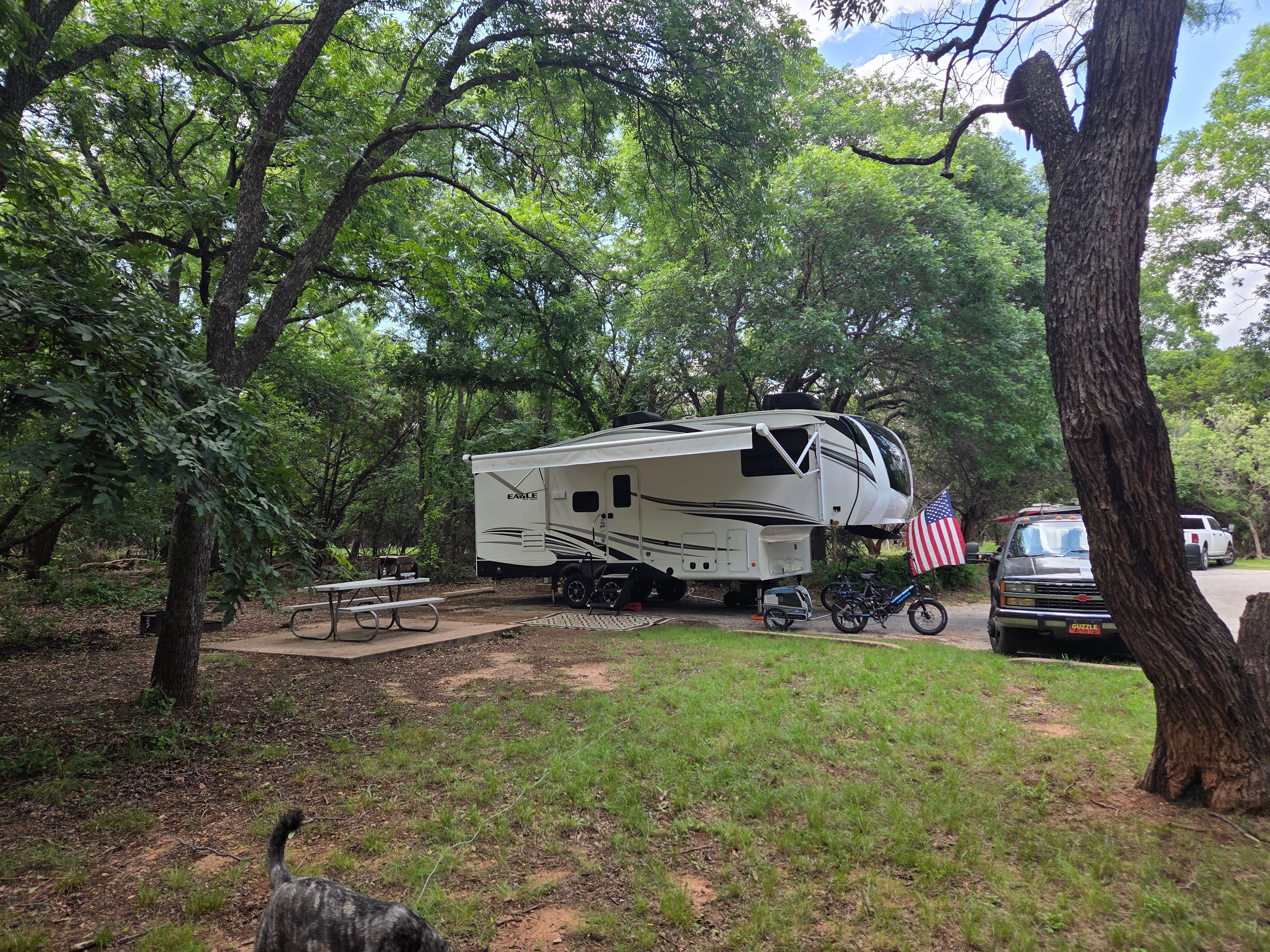 John R.'s photo of camping with pets at Abilene State Park Campground near Albany, TX