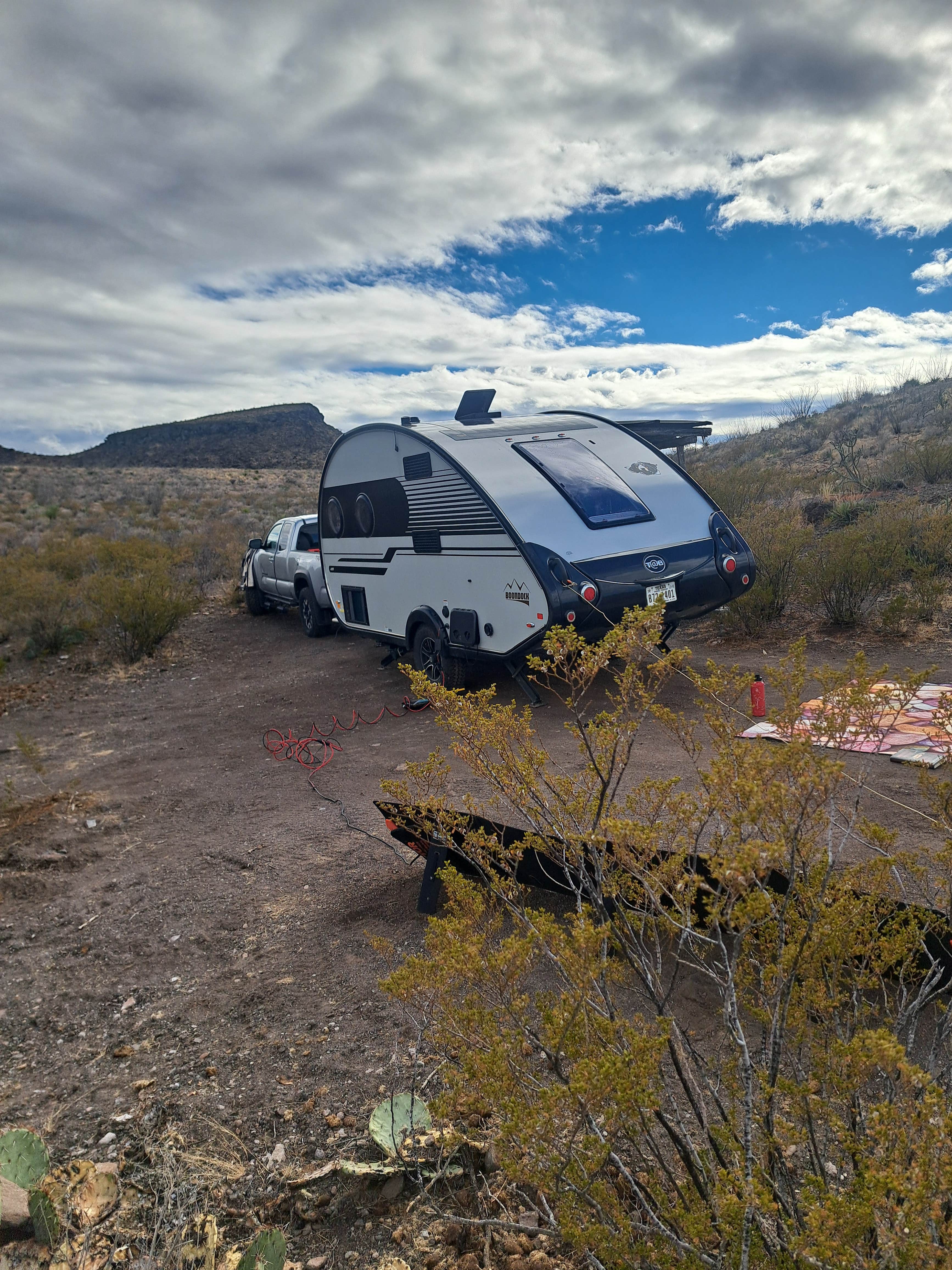 amber H.'s photo of rv camping at Interior Primitive Sites — Big Bend Ranch State Park near Presidio, TX