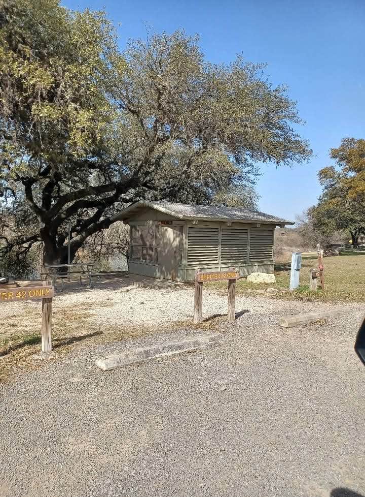 Red S.'s photo of a cabin at Blanco State Park Campground near Cedar Park, TX