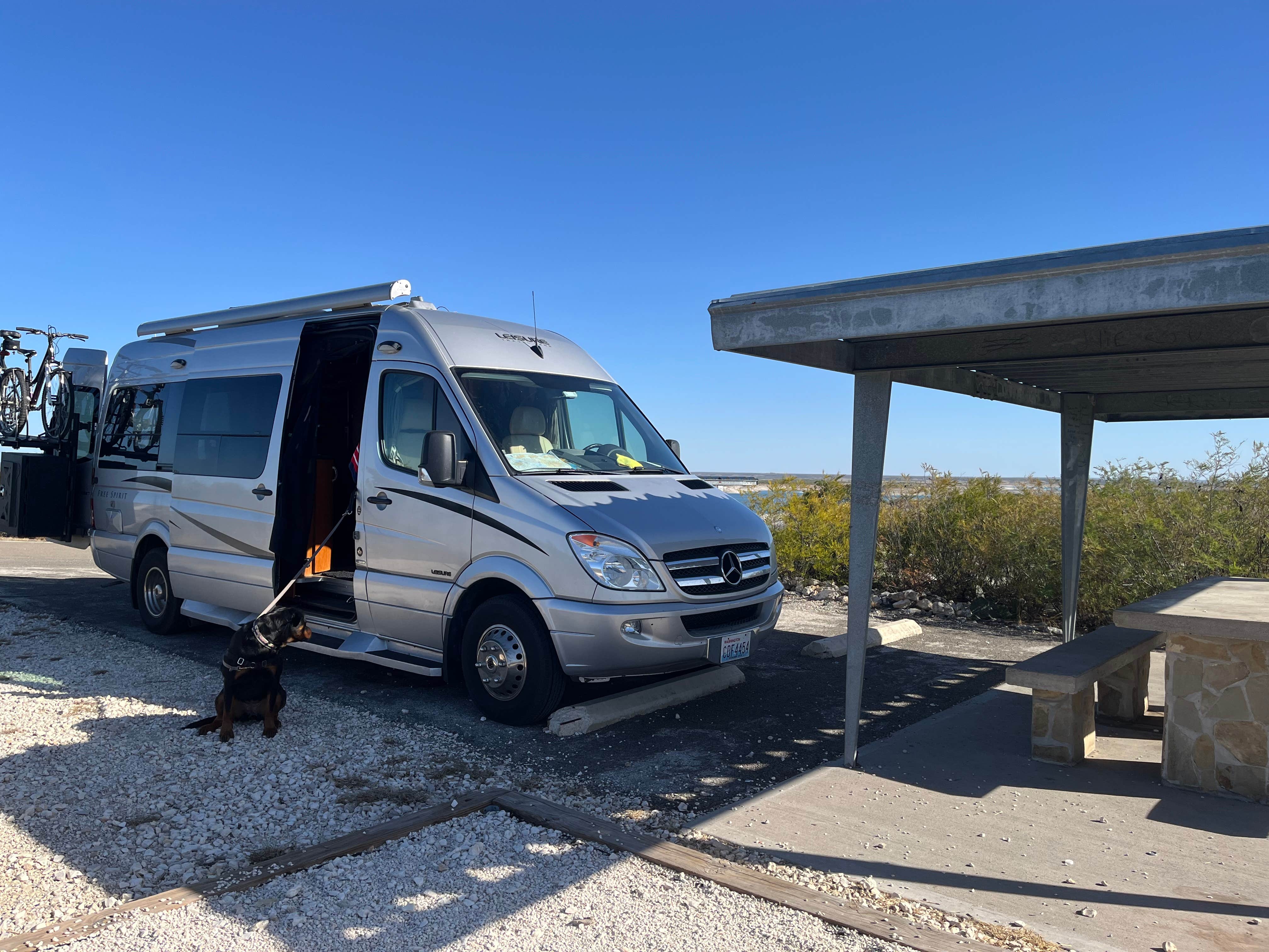 Teresa A.'s photo of rv camping at Governors Landing Campground — Amistad National Recreation Area near Comstock, TX