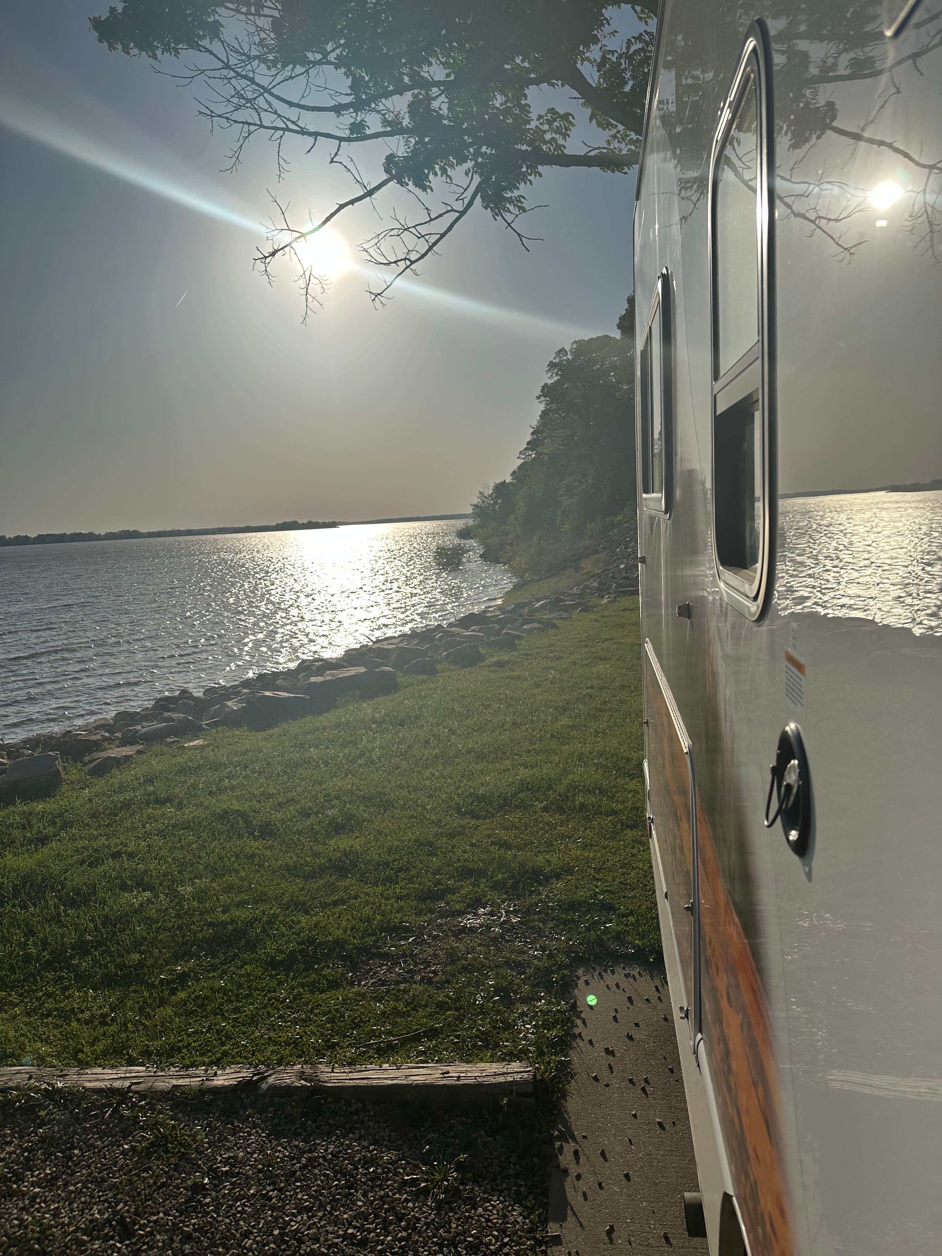 Len L.'s photo of rv camping at Lake Whitney State Park Campground near Whitney Lake