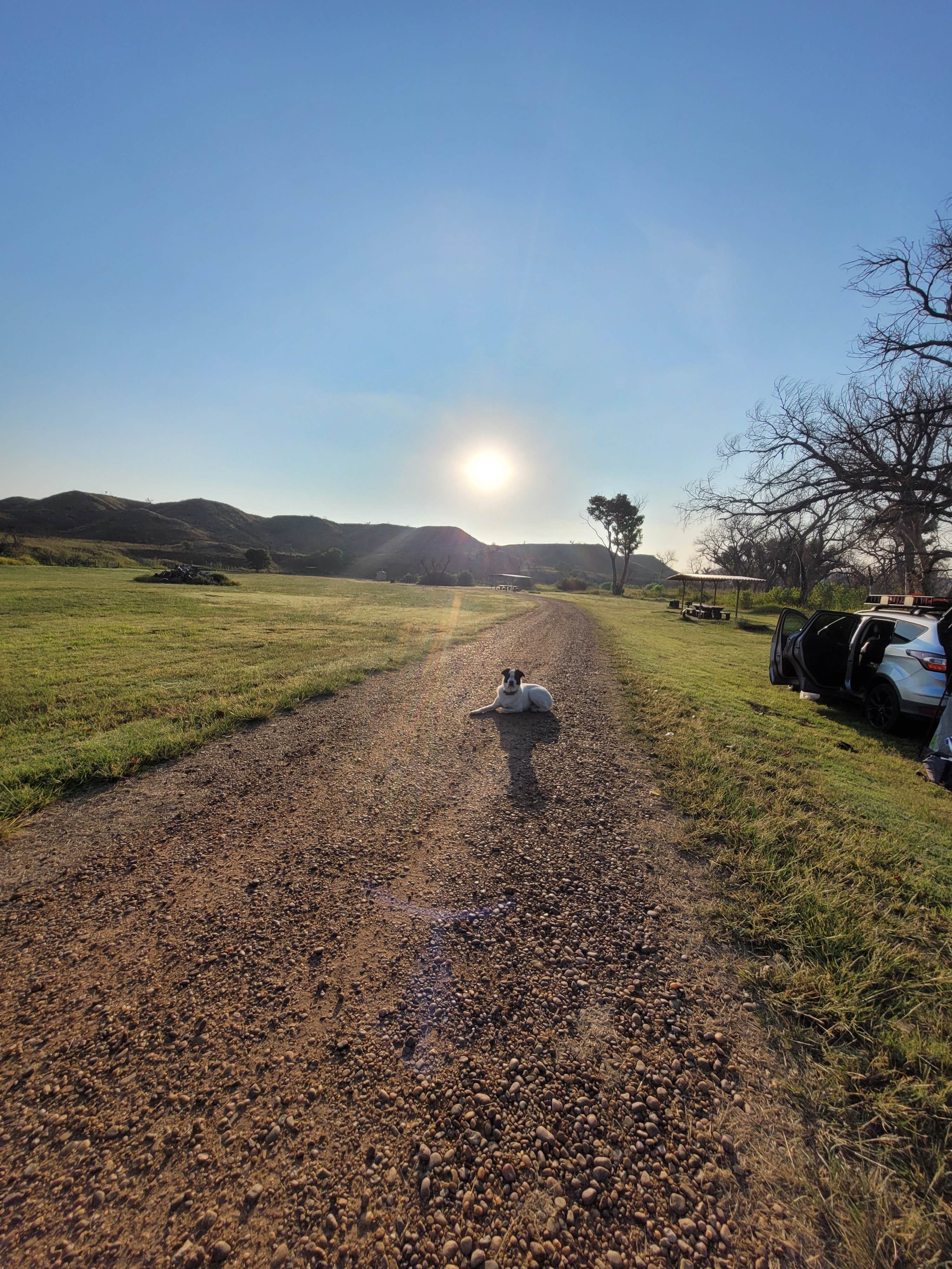 Brittany M.'s photo of a dispersed camping area at McBride Canyon & Mullinaw Creek Camp — Lake Meredith National Recreation Area near Lake Meredith National Recreation Area