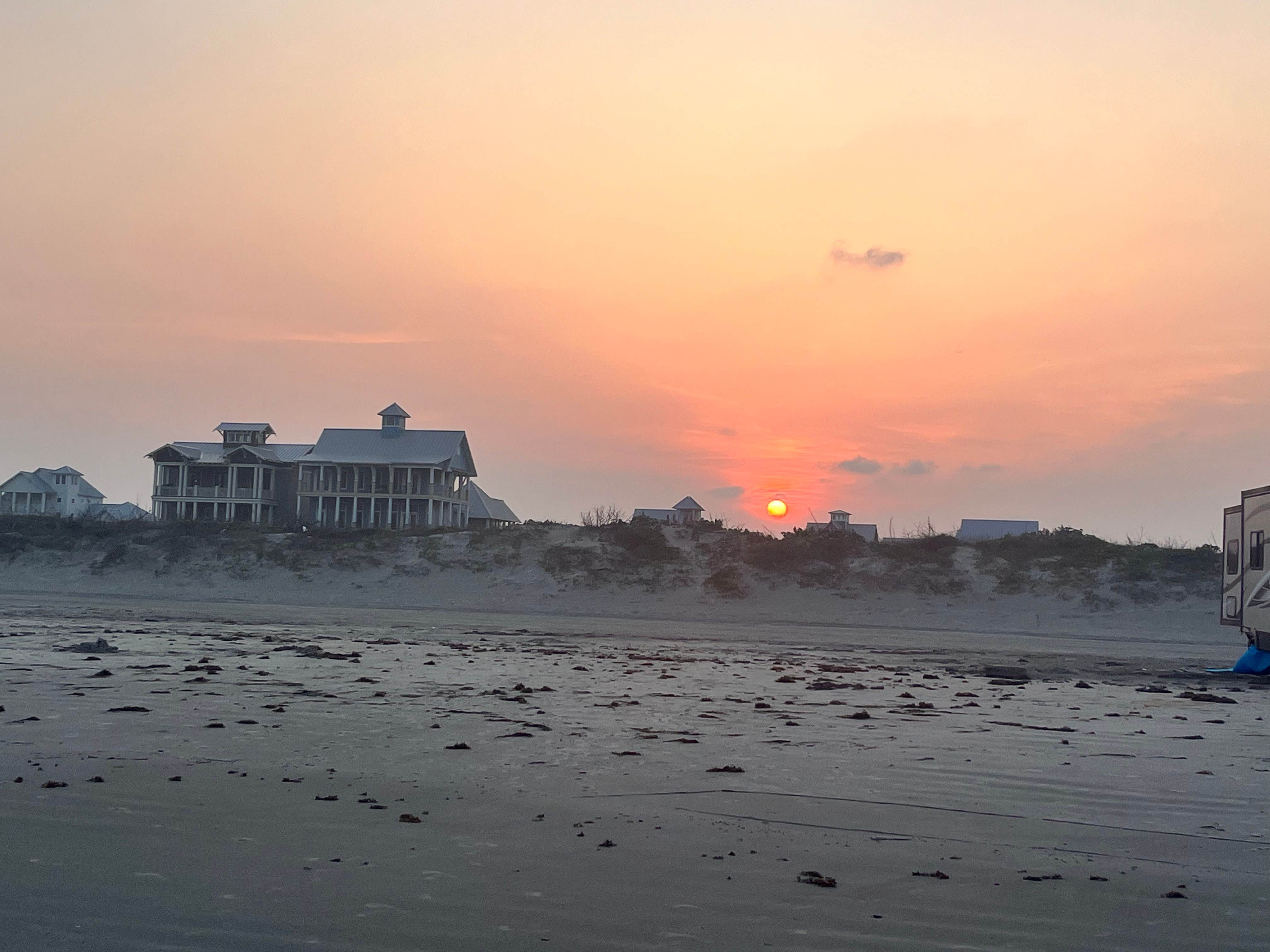 Angela R.'s photo of a dispersed camping area at Port Aransas Permit Beach near Corpus Christi, TX