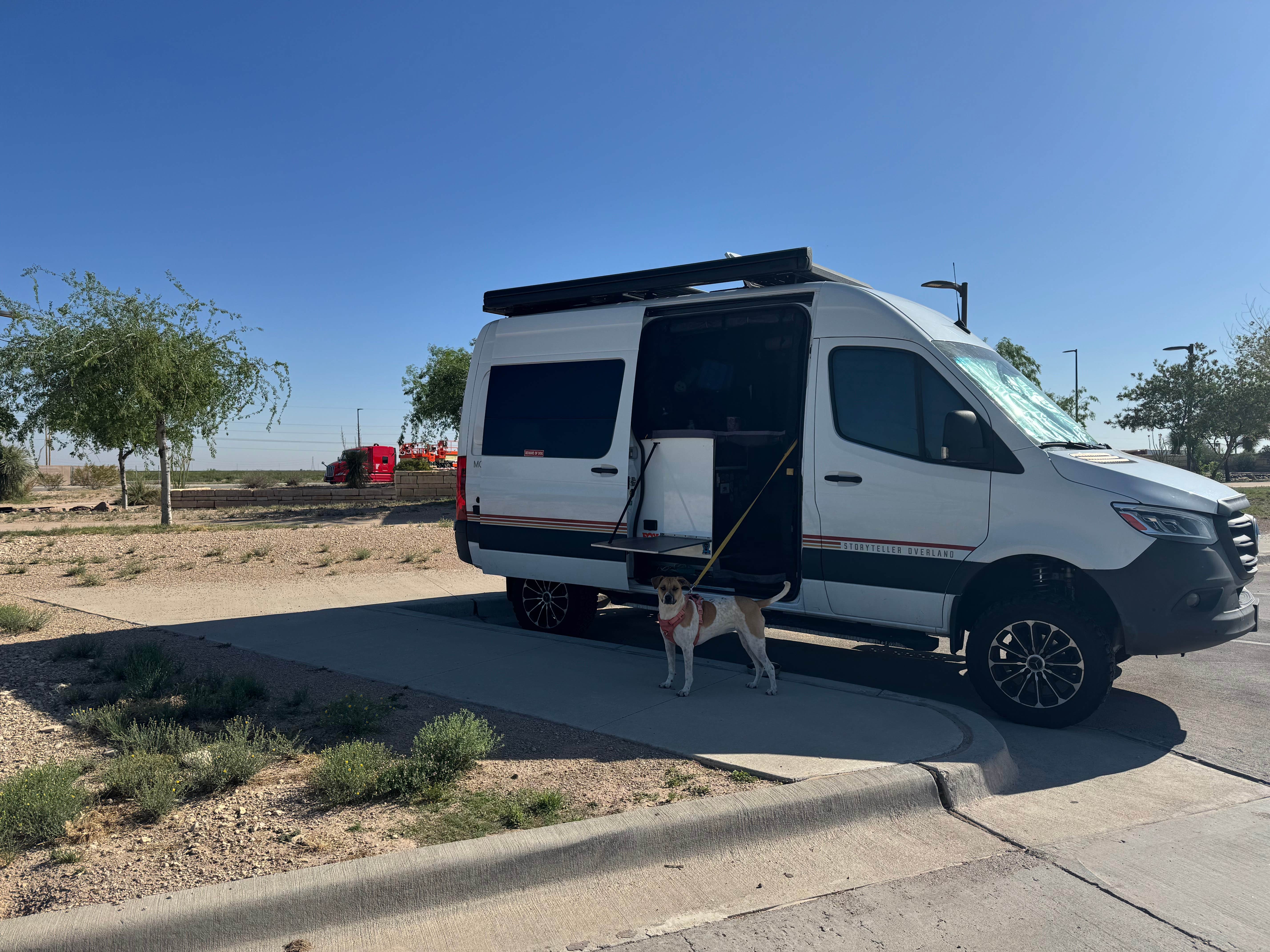 Rhyannon R.'s photo of rv camping at Pecos West Rest Area I-10 near Balmorhea, TX