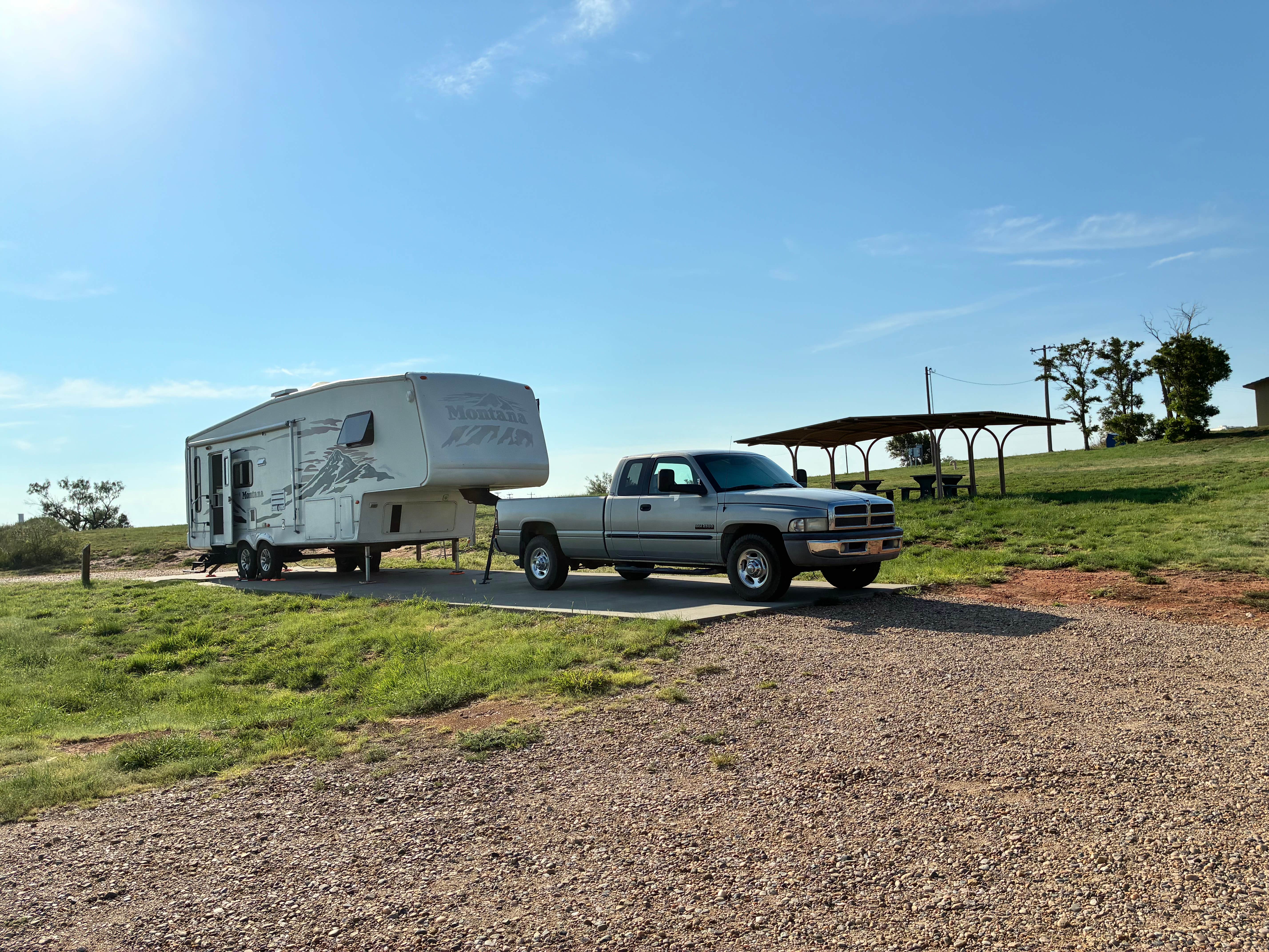 Lisa M.'s photo of rv camping at Sanford-Yake Campground — Lake Meredith National Recreation Area near Lake Meredith National Recreation Area