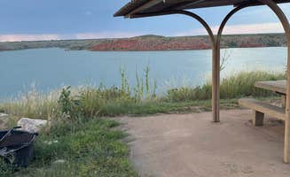 Talia R.'s photo of camping with pets at Sanford-Yake Campground — Lake Meredith National Recreation Area near Lake Meredith National Recreation Area