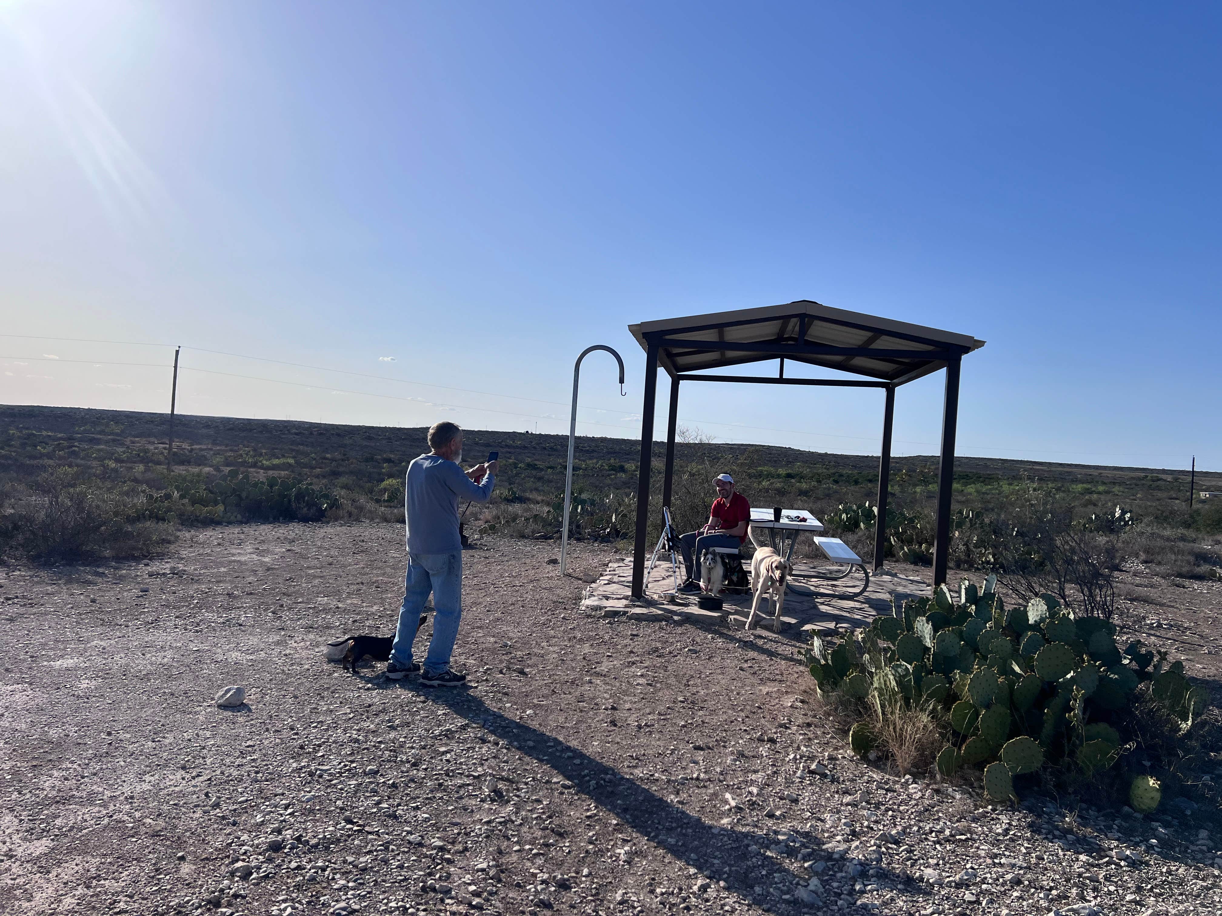 Maggie  C.'s photo of camping with pets at Seminole Canyon State Park Campground near Amistad National Recreation Area