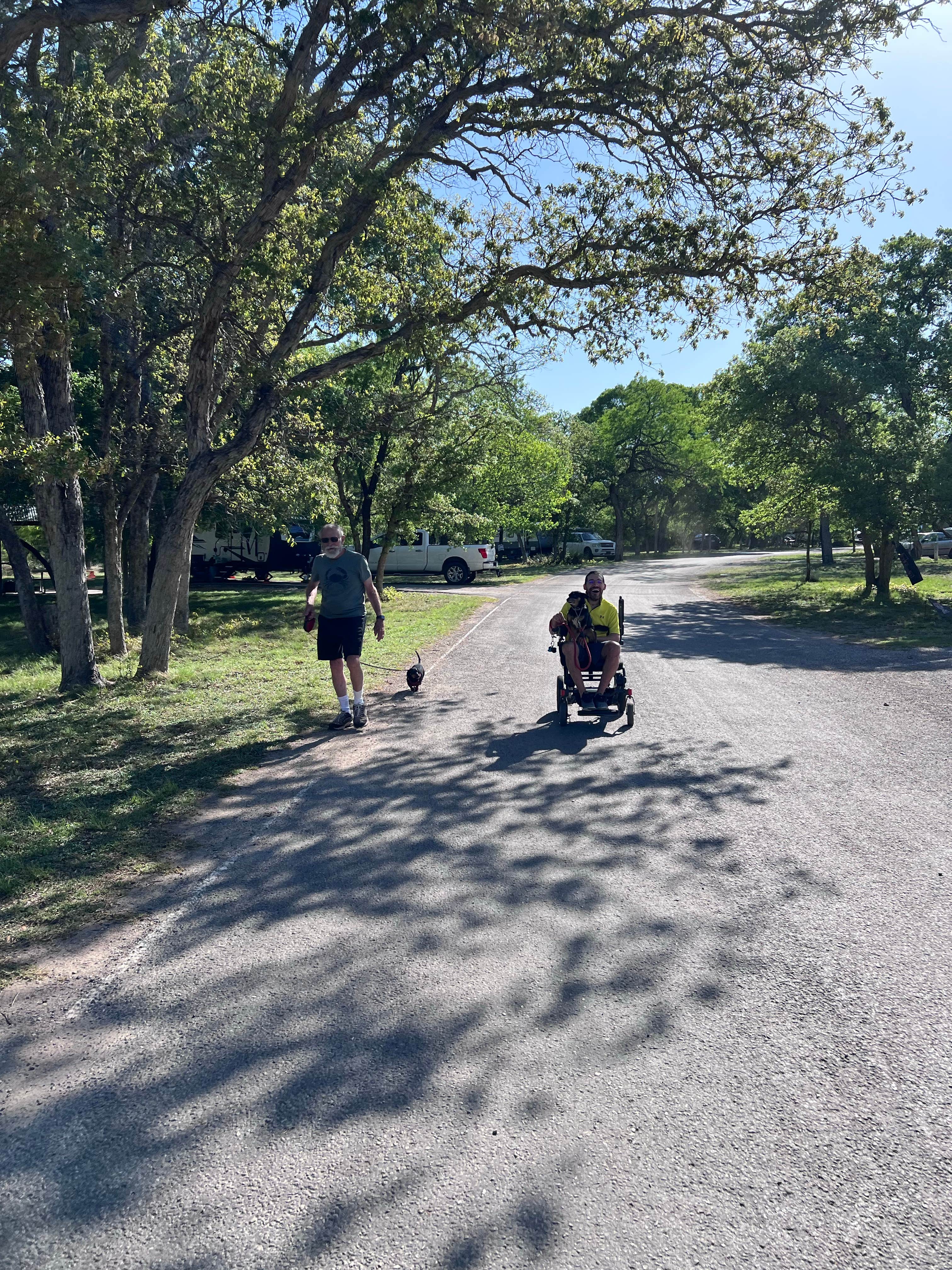 Maggie  C.'s photo of camping with pets at South Llano River State Park Campground near Mountain Home, TX