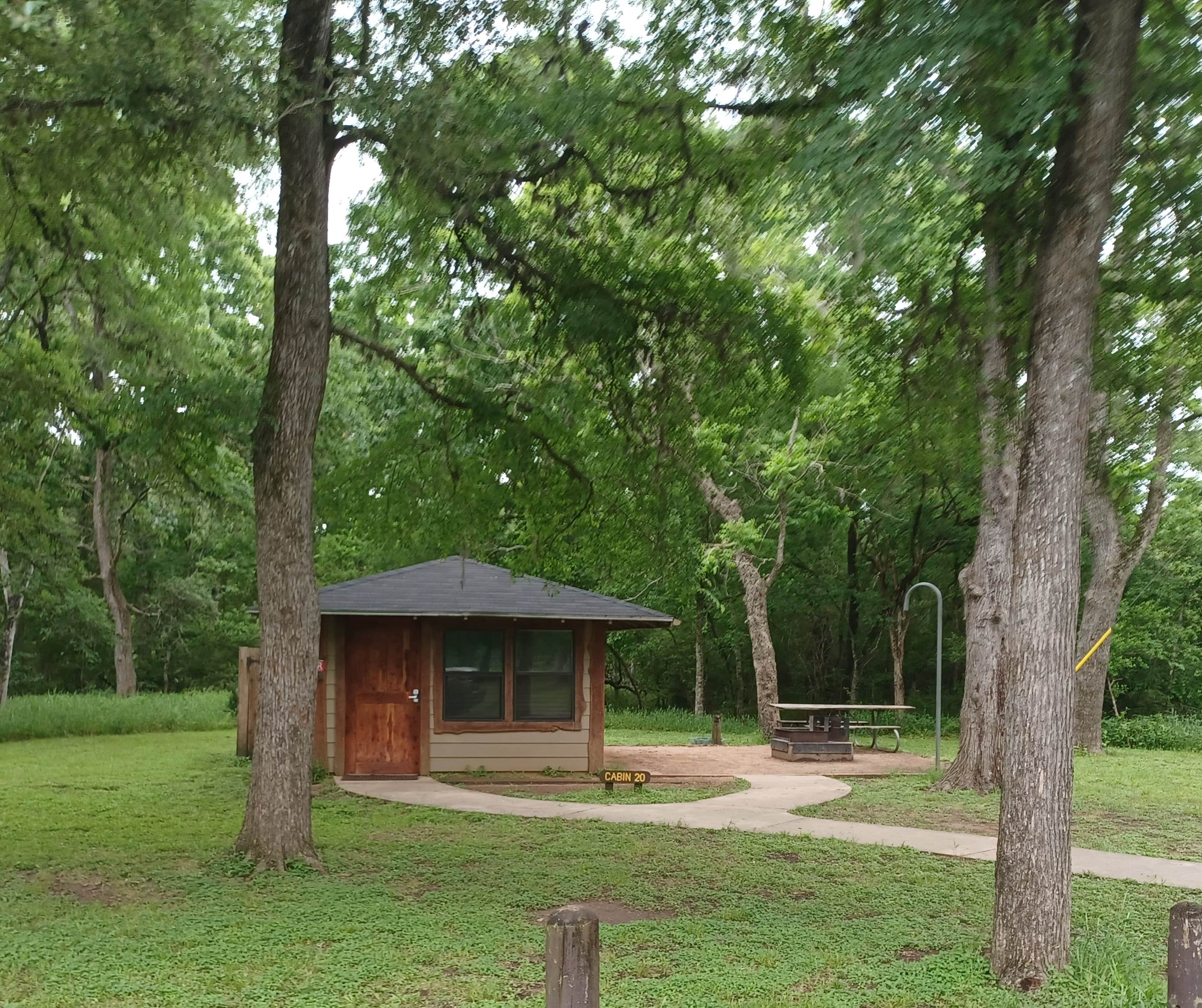 Red S.'s photo of glamping accommodations at Stephen F. Austin State Park Campground near Bellaire, TX