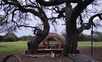 Julie K.'s photo of tent camping at Tejas Park near Marble Falls, TX