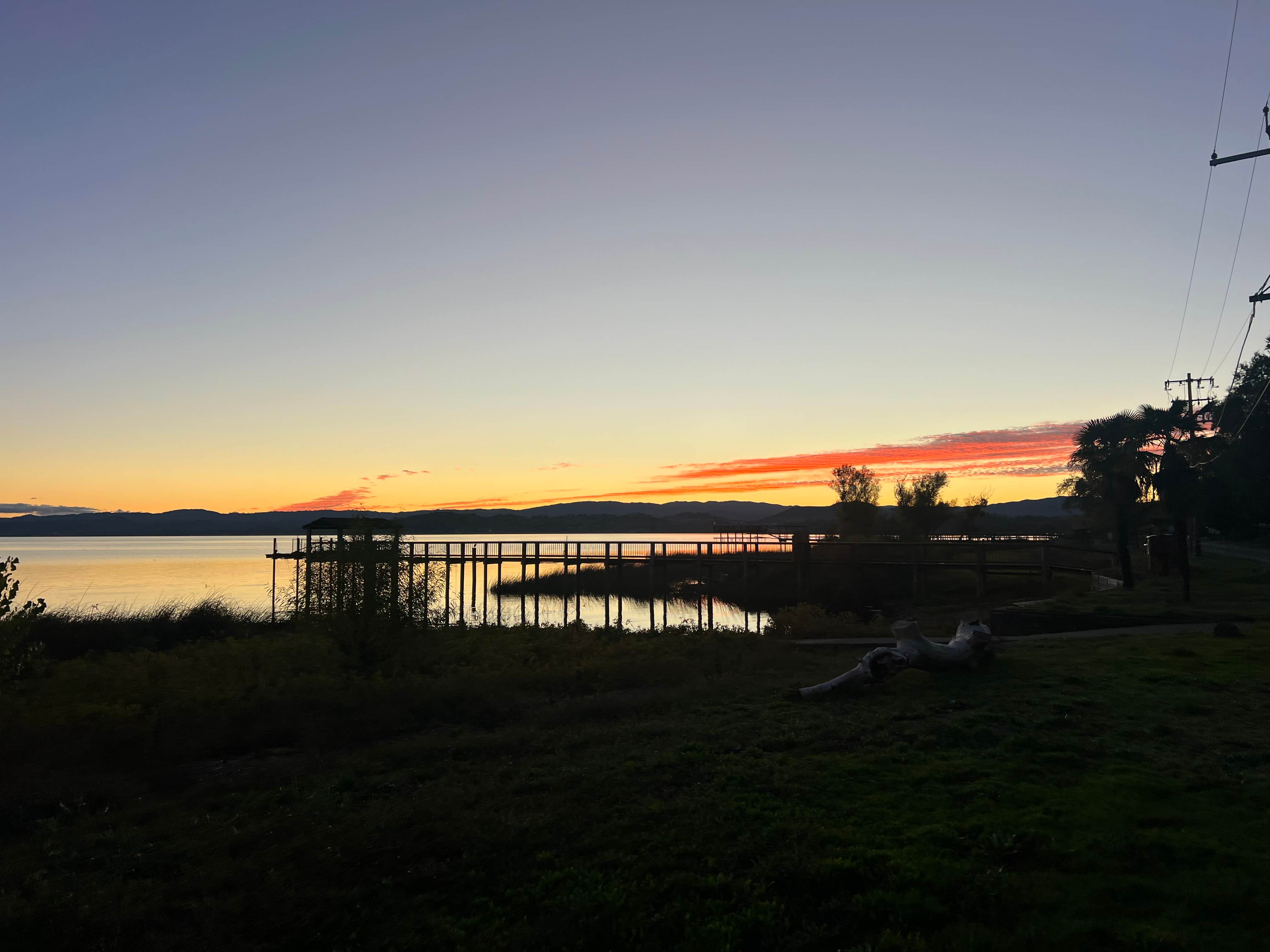 Carly B.'s photo of camping with pets at The Aurora RV Park & Marina near Mendocino National Forest