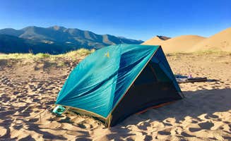 Paulina B.'s photo of tent camping at The Dunefield — Great Sand Dunes National Park near Westcliffe, CO