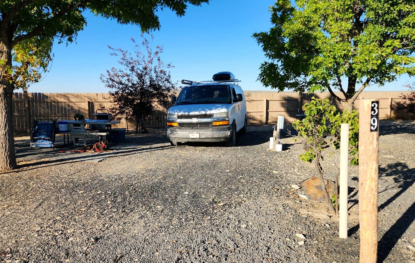 Fred S.'s photo of camping with pets at The Narrows RV Park near Burns, OR