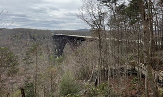 Camping near Burnwood - Group — New River Gorge National Park and Preserve: The Outpost at New River Gourge, Fayetteville, West Virginia