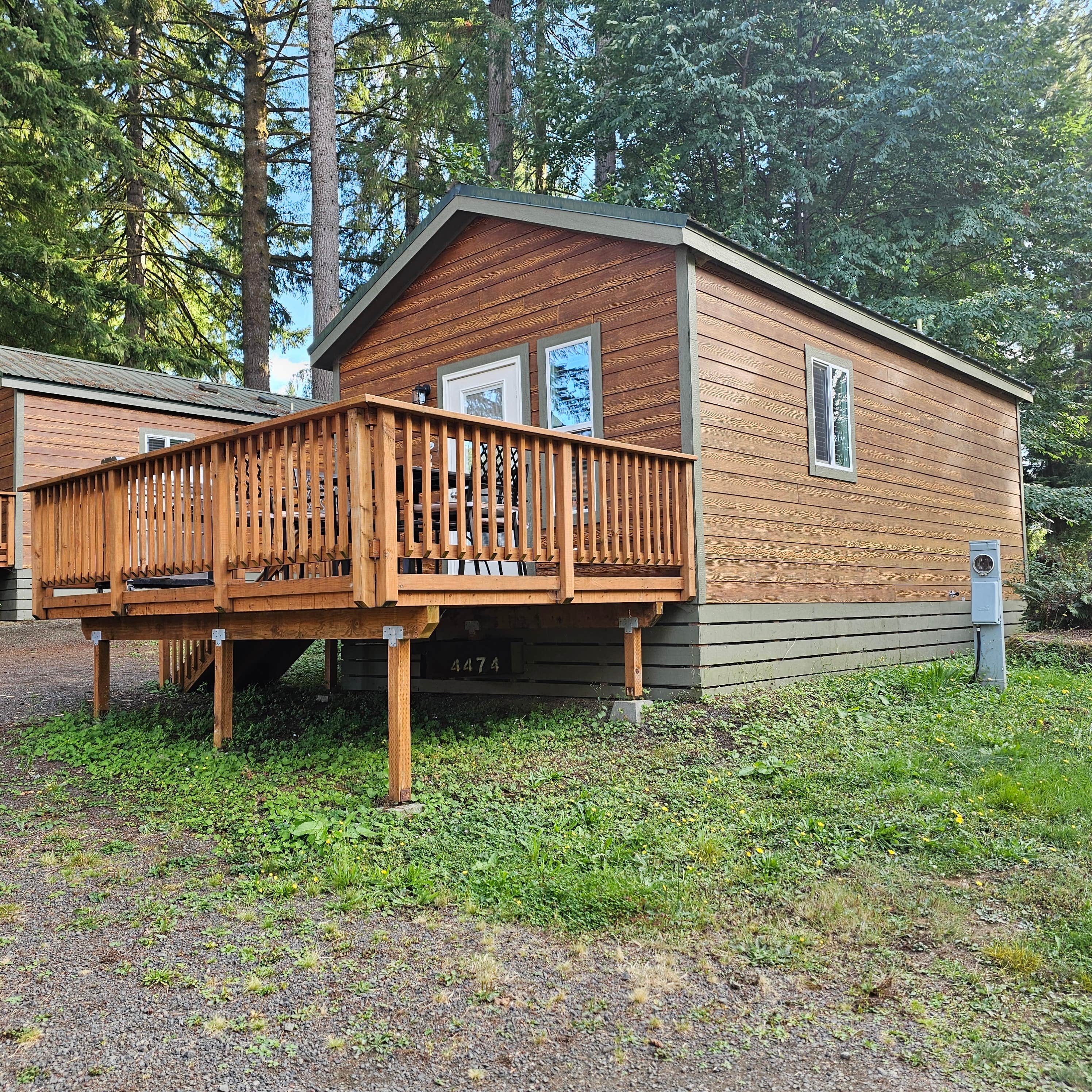 Kim N.'s photo of a cabin at Thousand Trails Paradise RV Campground near Lacey, WA