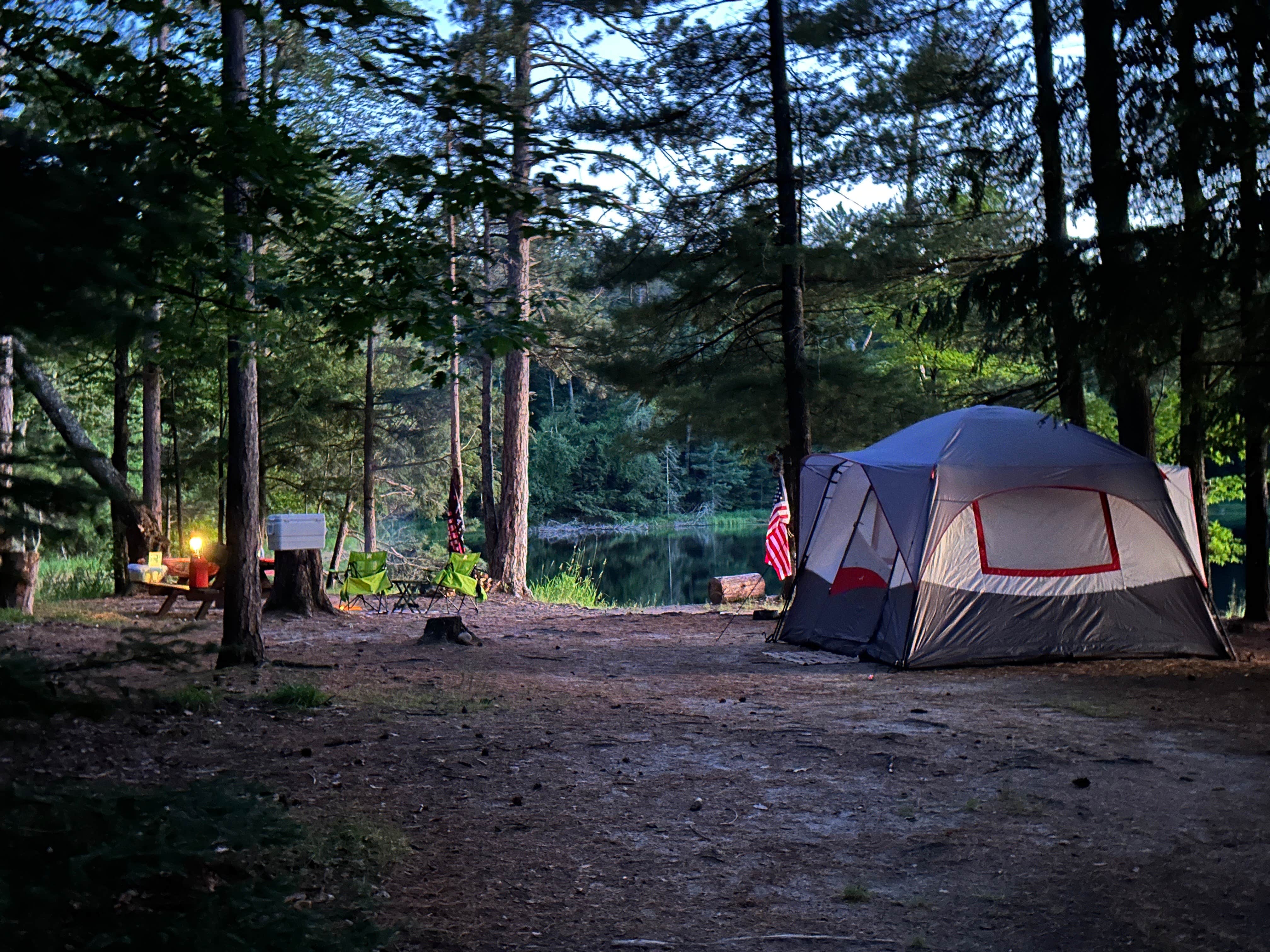 Renee L.'s photo of tent camping at Three Johns Lake Dispersed near Minocqua, WI