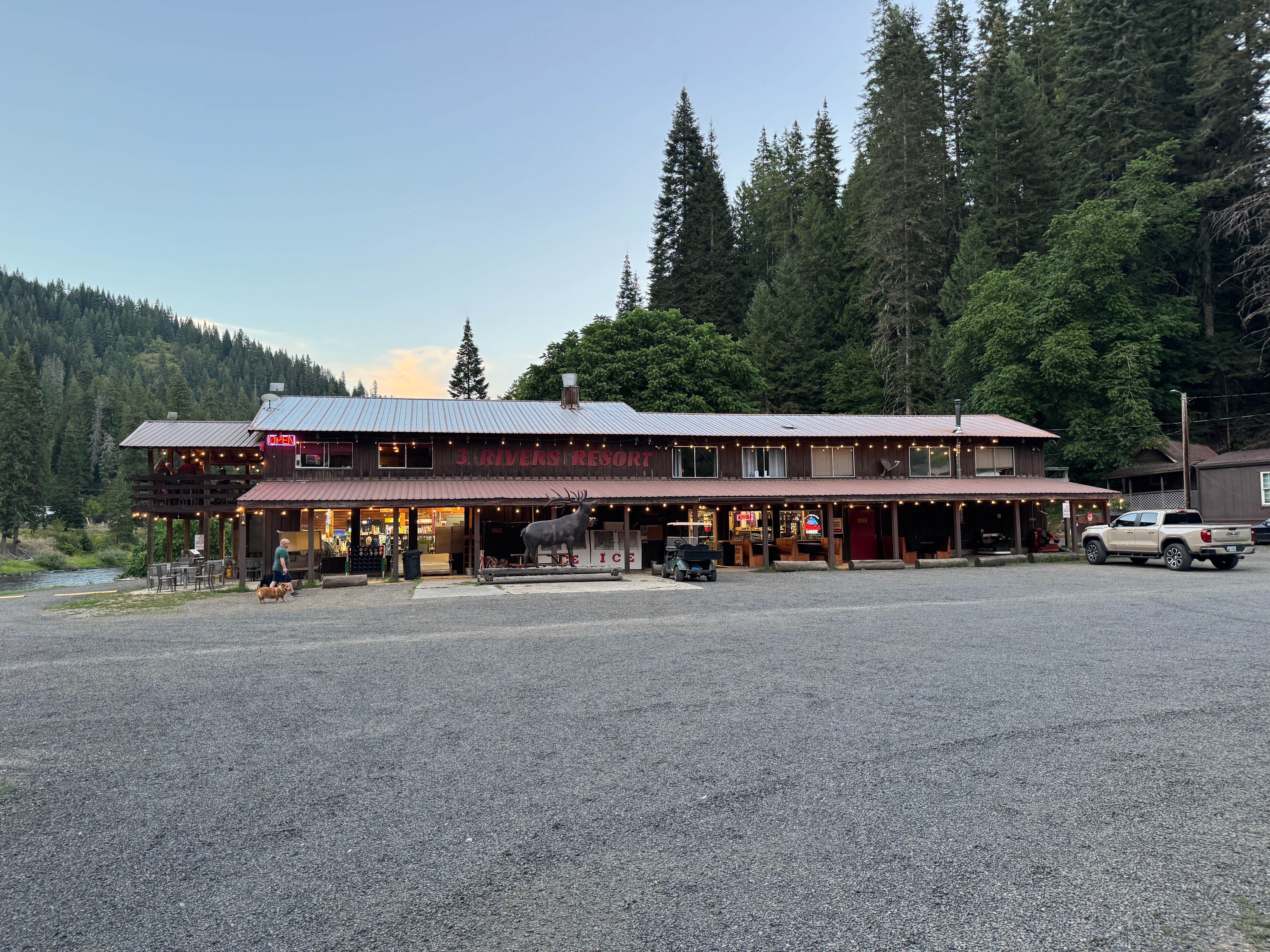 Steven L.'s photo of camping with pets at Three Rivers Resort & Campground near Grangeville, ID