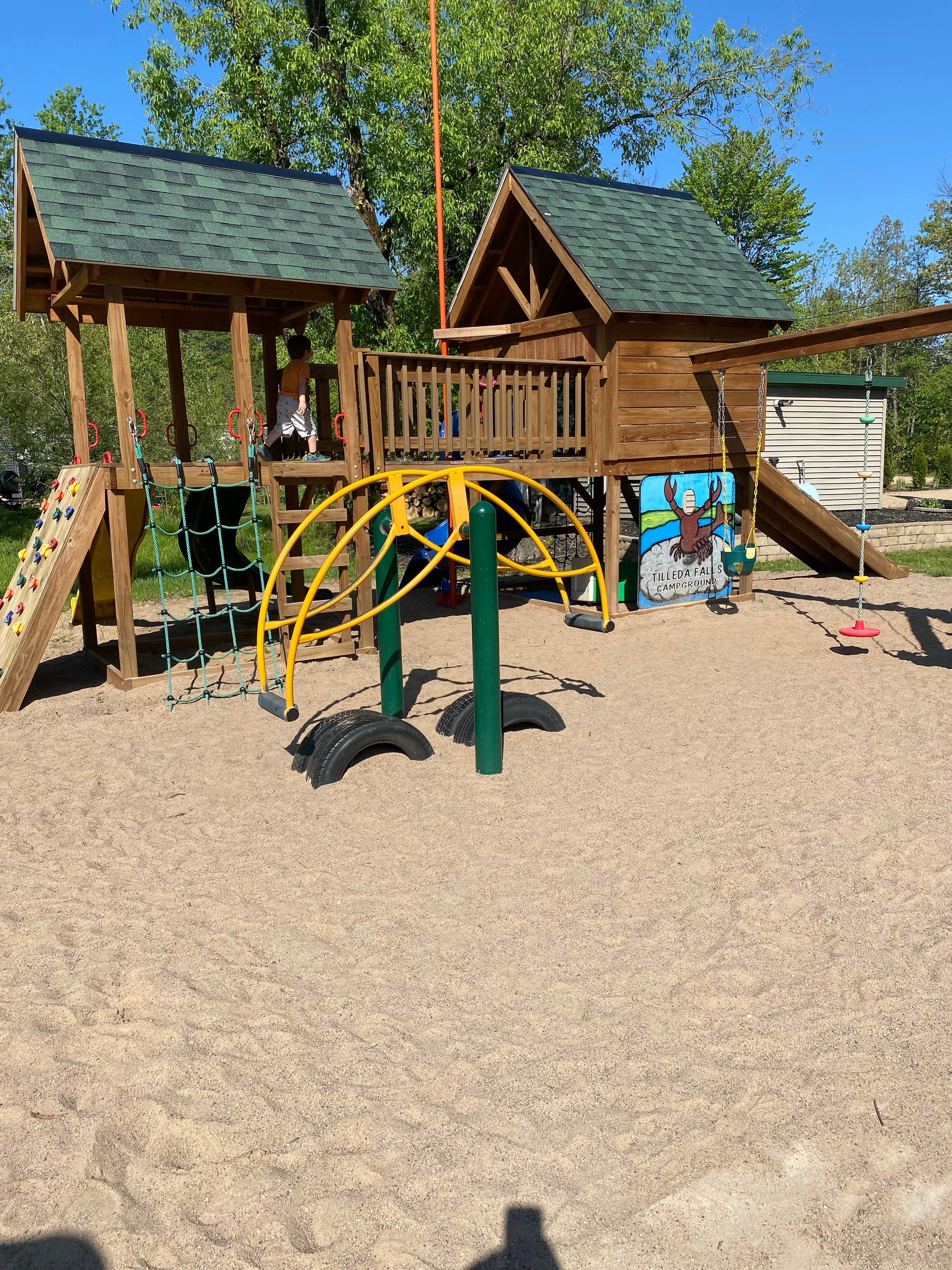 Camper-submitted photo at Tilleda Falls Campground near Nelsonville, WI