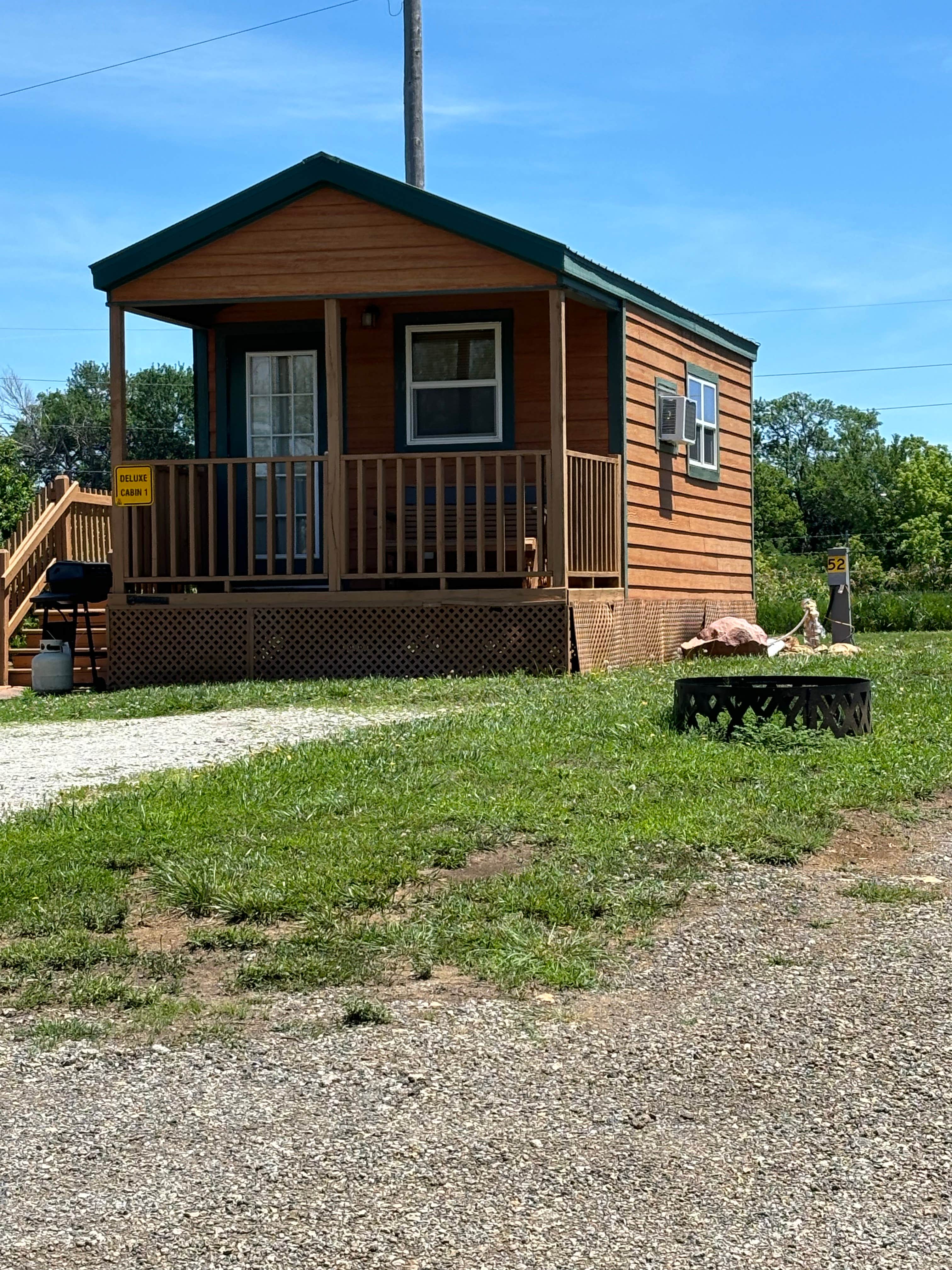 Julia H.'s photo of a cabin at Topeka / Capital City KOA near Olathe, KS