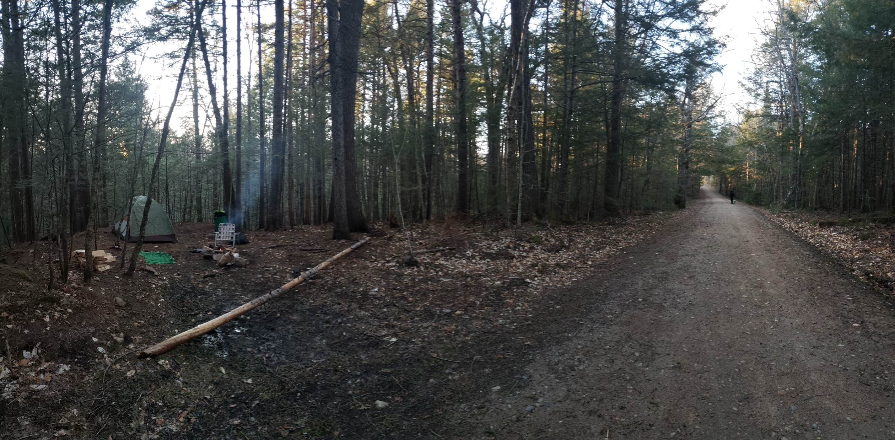 Les R.'s photo of a dispersed camping area at Town Hall Road Dispersed near Center Sandwich, NH