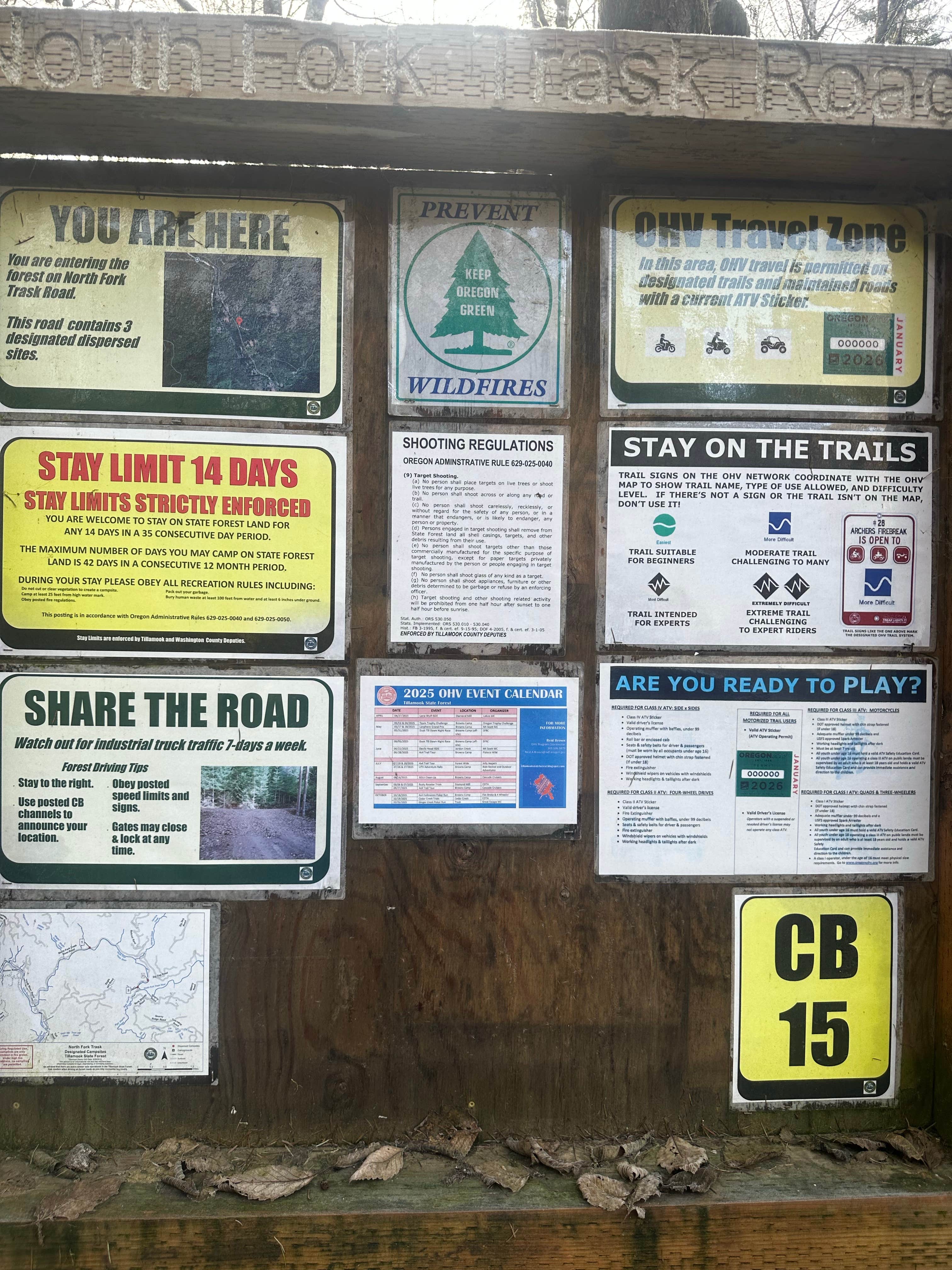 Trask River Campsites