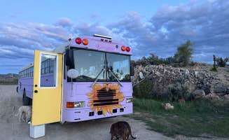 Zoe Rae S.'s photo of camping with pets at Travertine Road Dispersed - Yellowstone near Yellowstone National Park