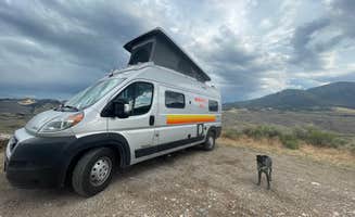 Sharon H.'s photo of camping with pets at Travertine Road Dispersed - Yellowstone near Yellowstone National Park