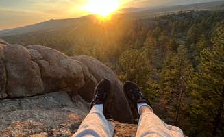 Leslie S.'s photo of a dispersed camping area at Tres Piedras Camp near Carson National Forest