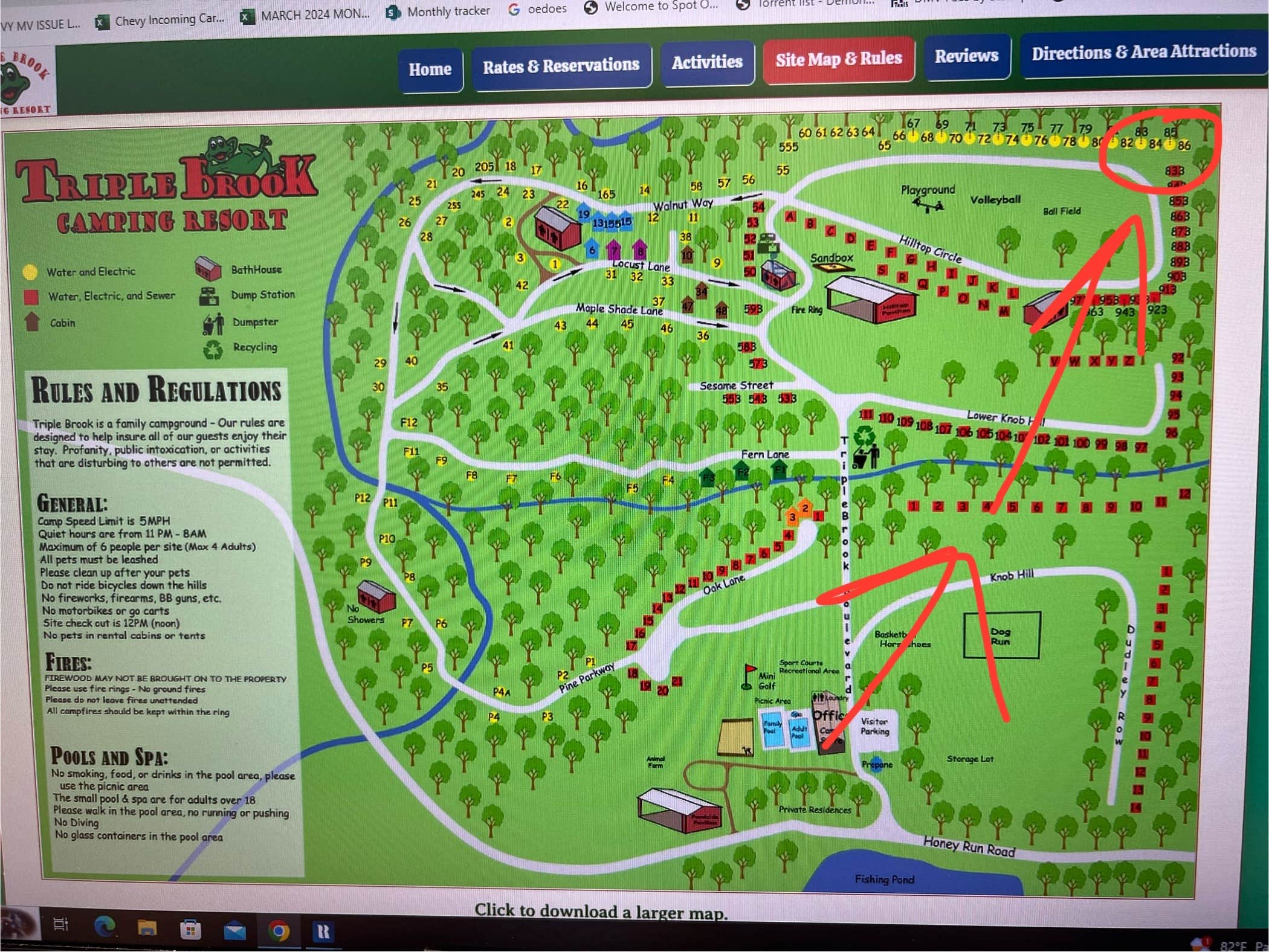 Camping near Stephens State Park Campground: Triple Brook Camping Resort, Portland, New Jersey