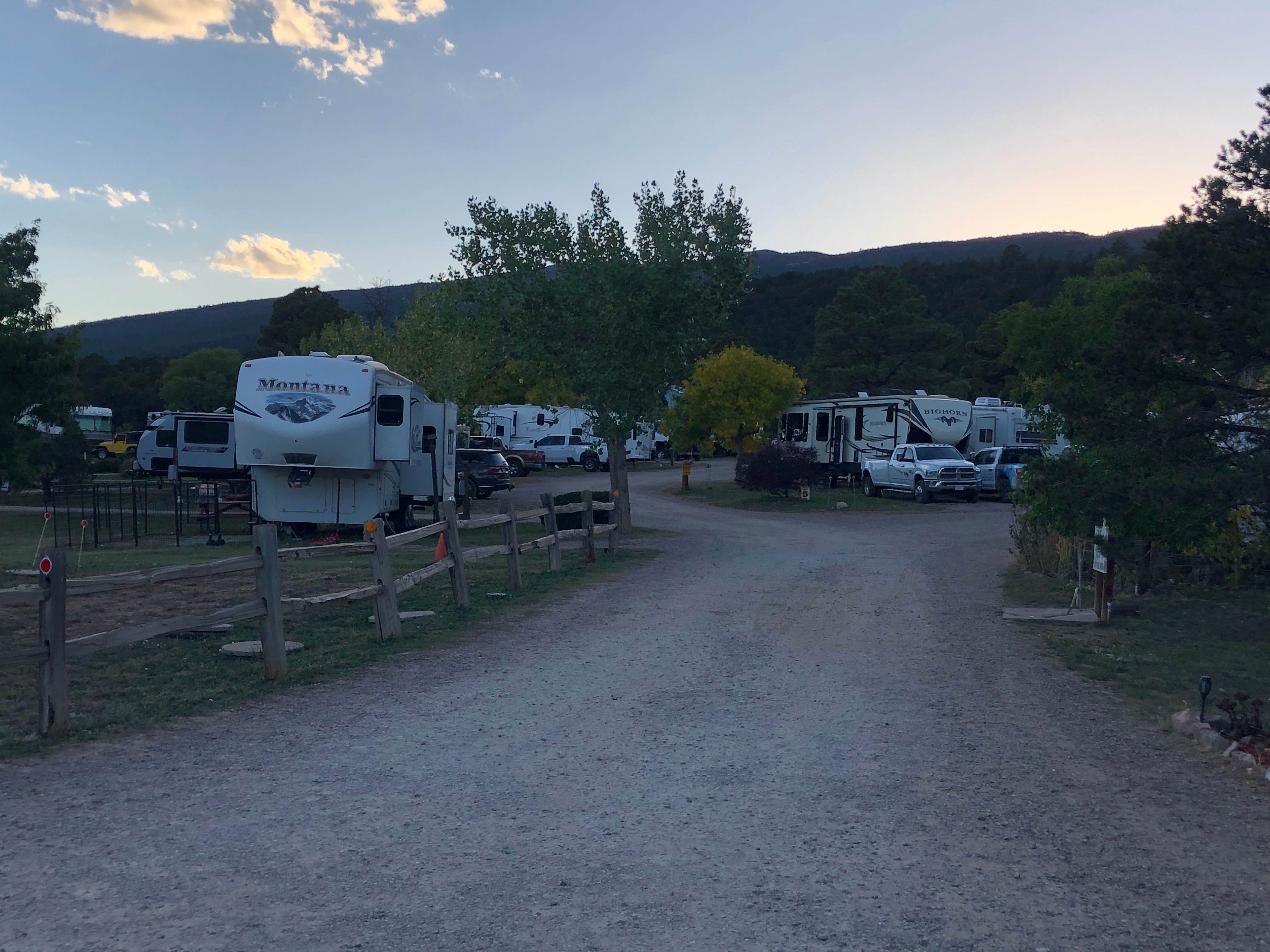 Turquoise trail rv clearance park