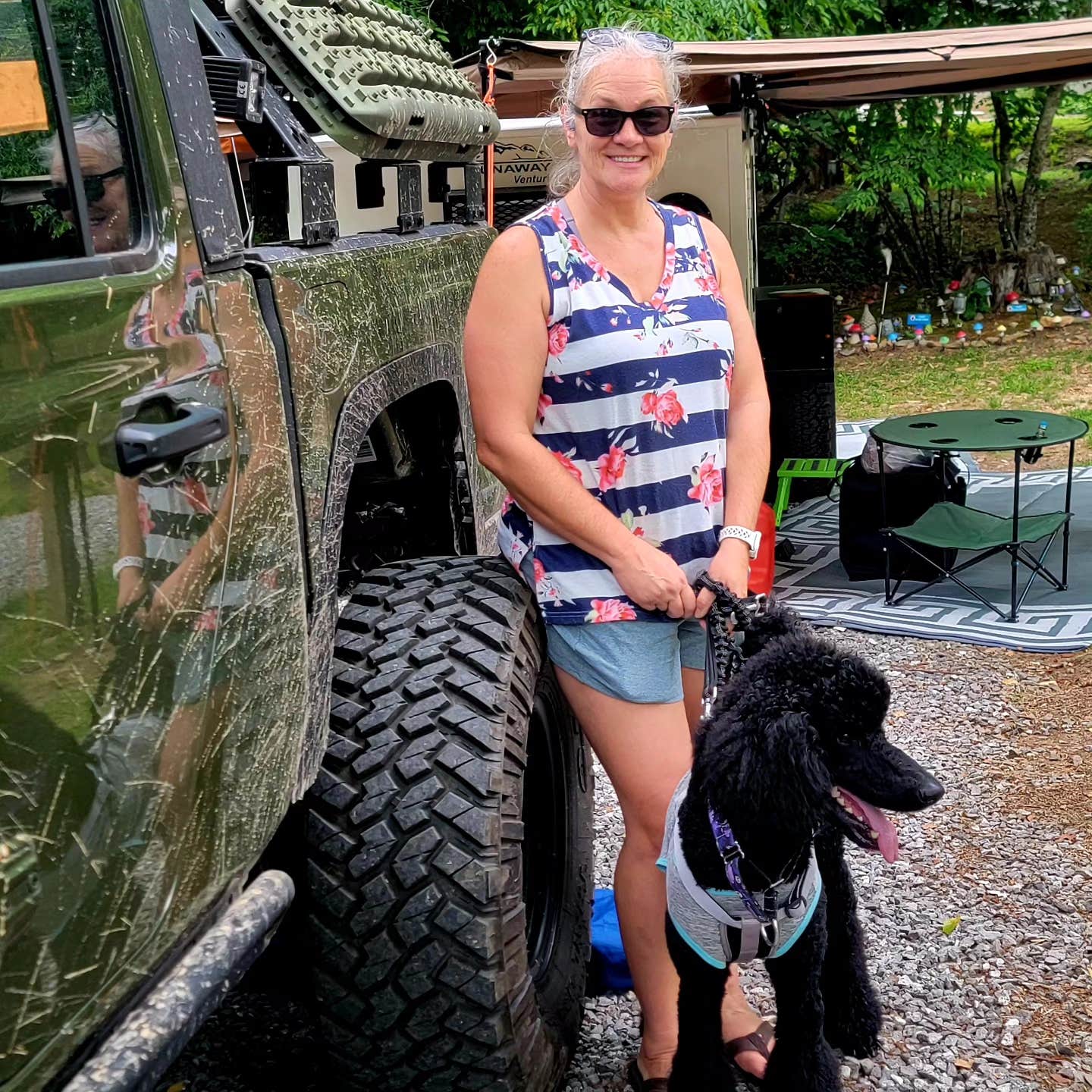 Ali P.'s photo of camping with pets at Magical Mountain Resorts, The Enchanted Forest near Marble, NC