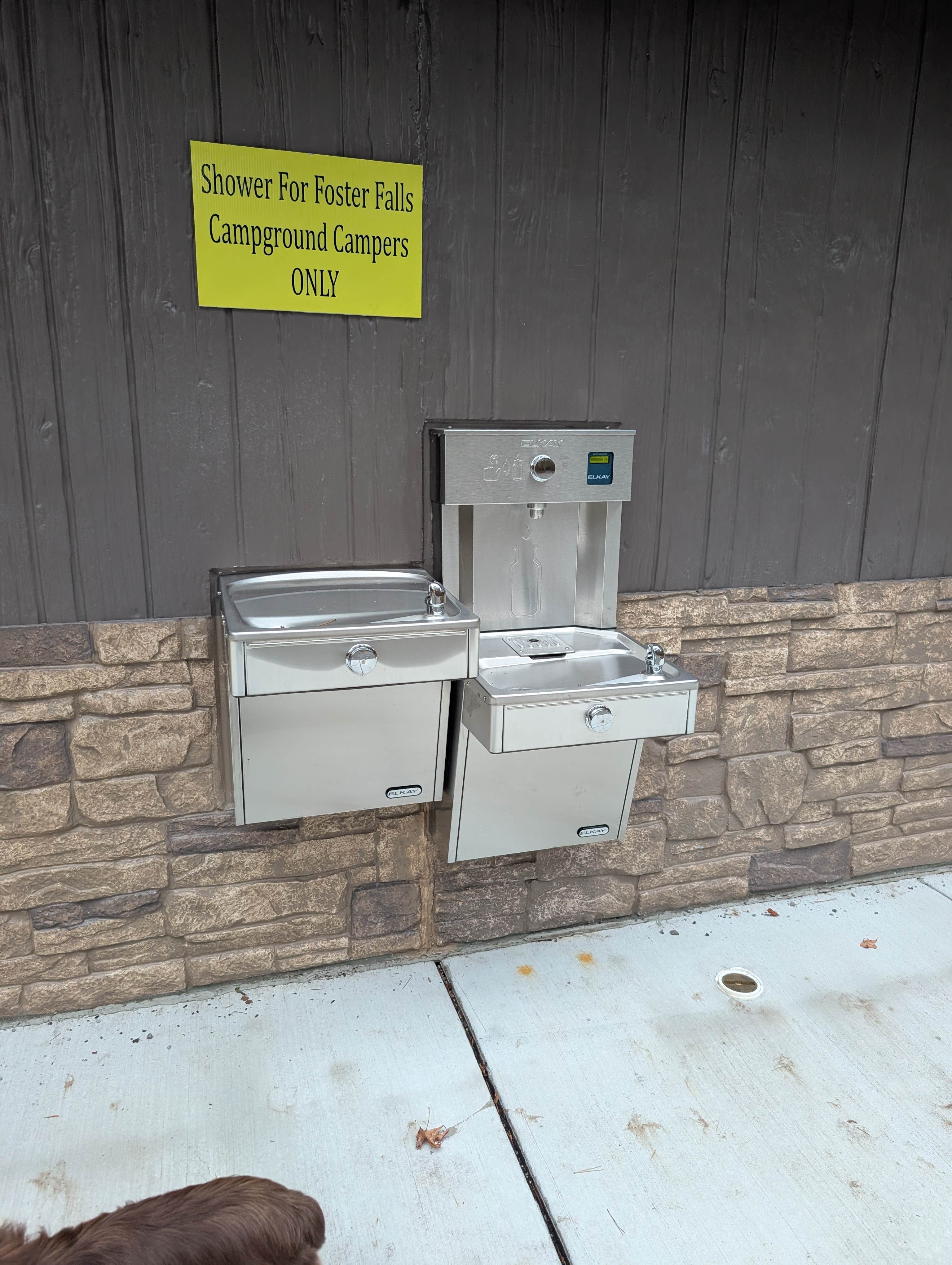 Leah J.'s photo of camping with pets at Foster Falls Campground near Bridgeport, AL