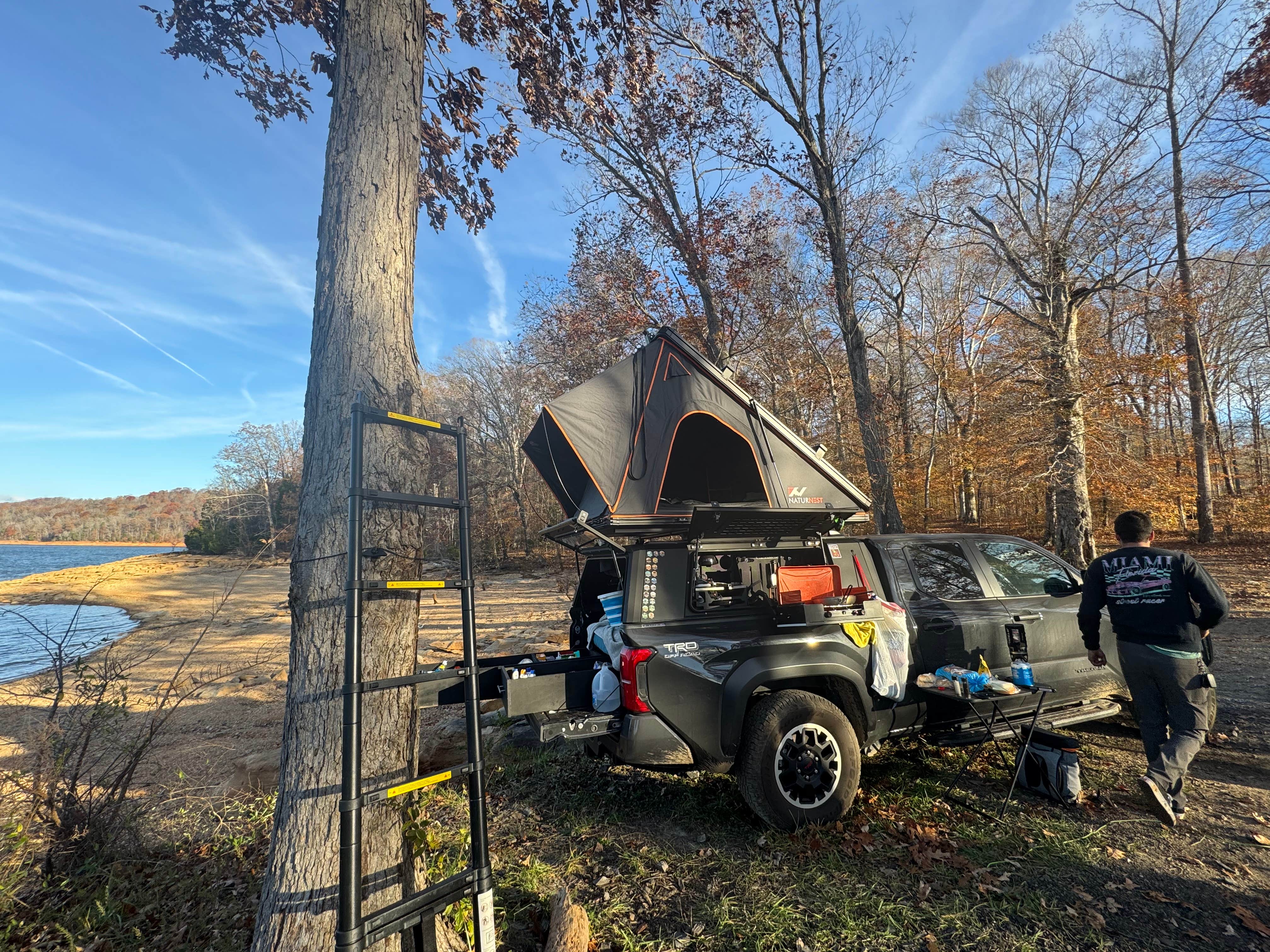 Aly E.'s photo of tent camping at TVA Public Land- Fork Bend near Pineville, KY