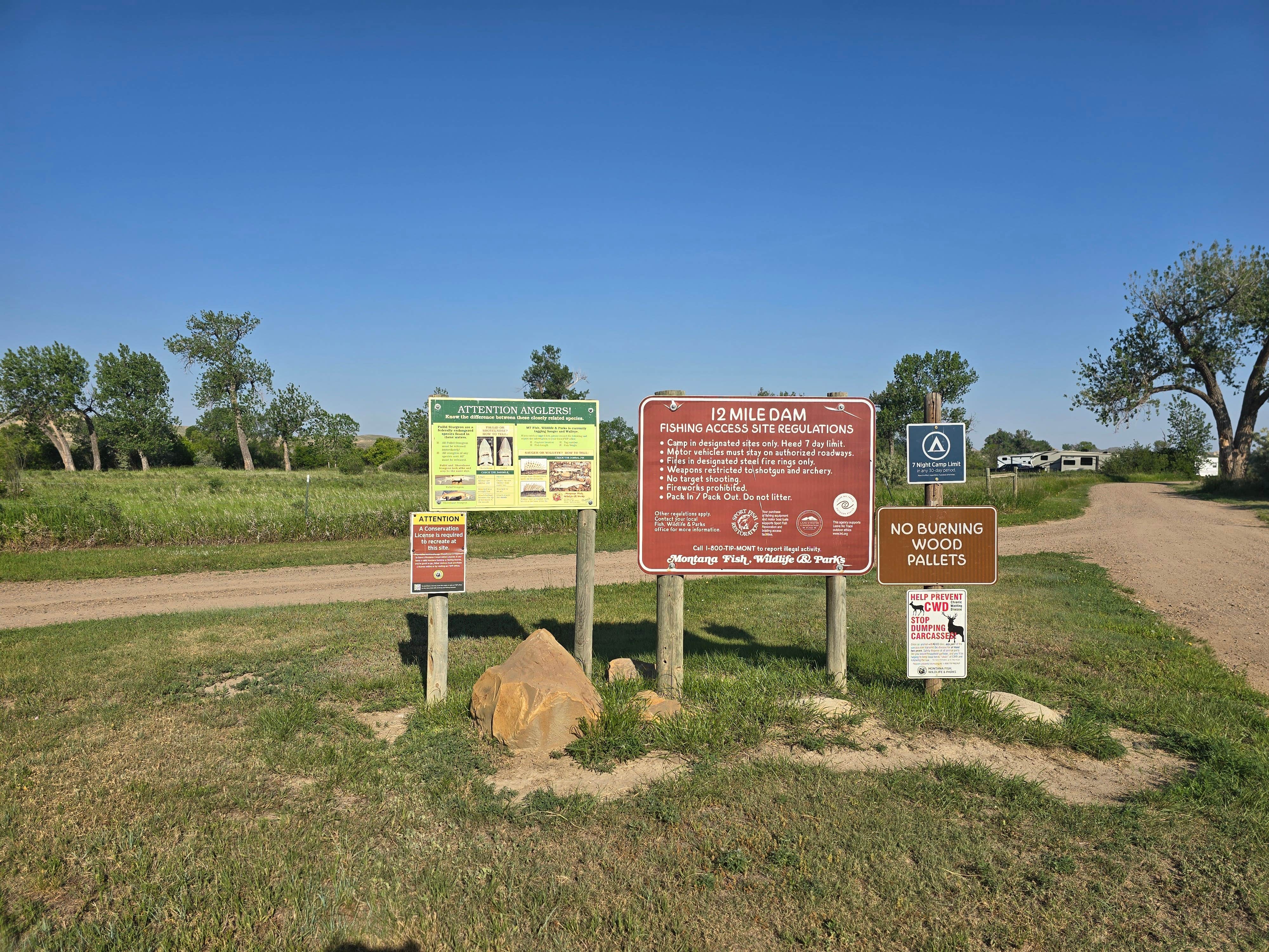 Camper-submitted photo at Primitive Camping - Twelve Mile Dam Fishing Access Site - Montana near Miles City, MT
