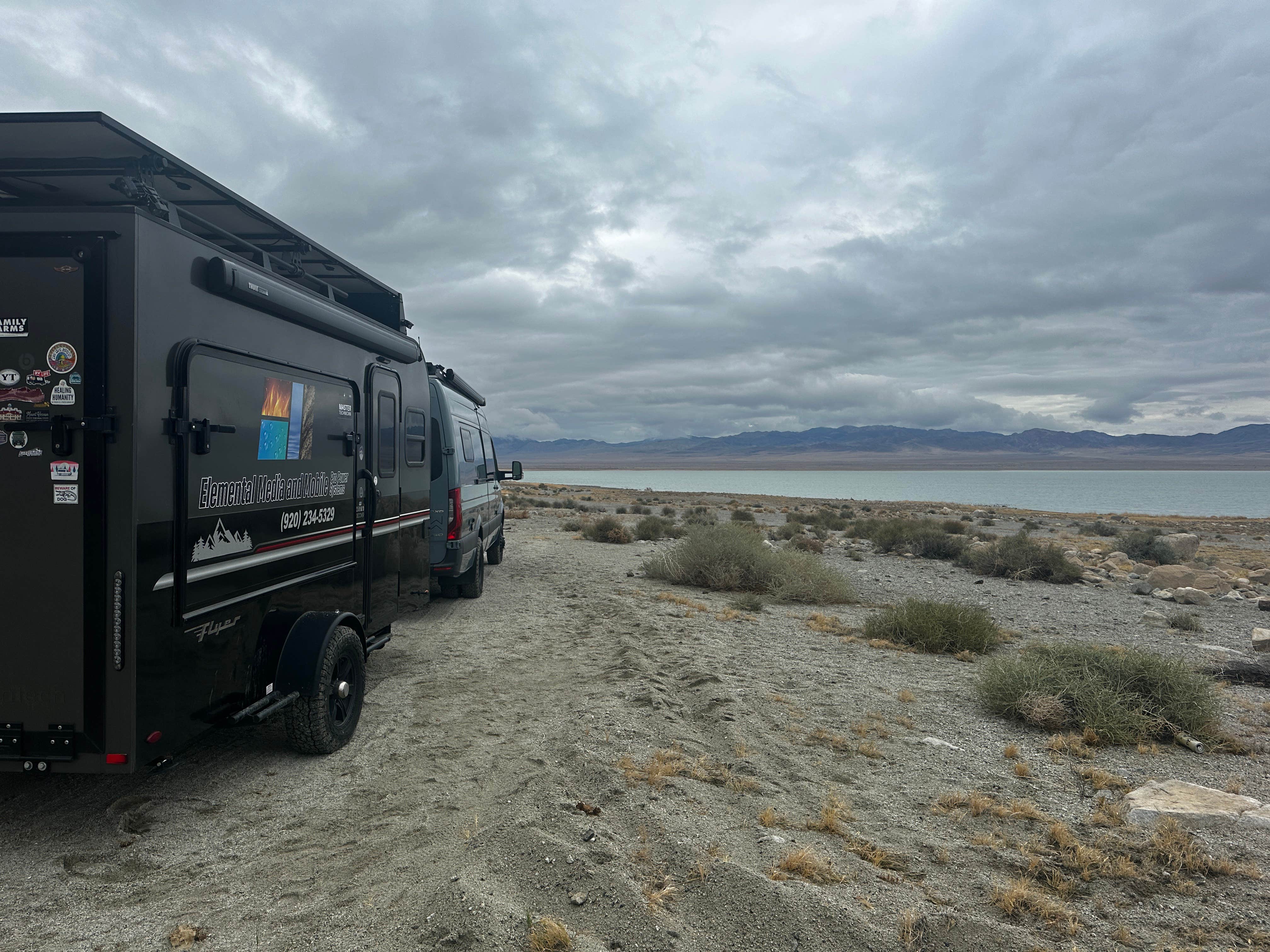 Patricia I.'s photo of rv camping at Twenty Mile Beach Dispersed Camping near Hawthorne, NV