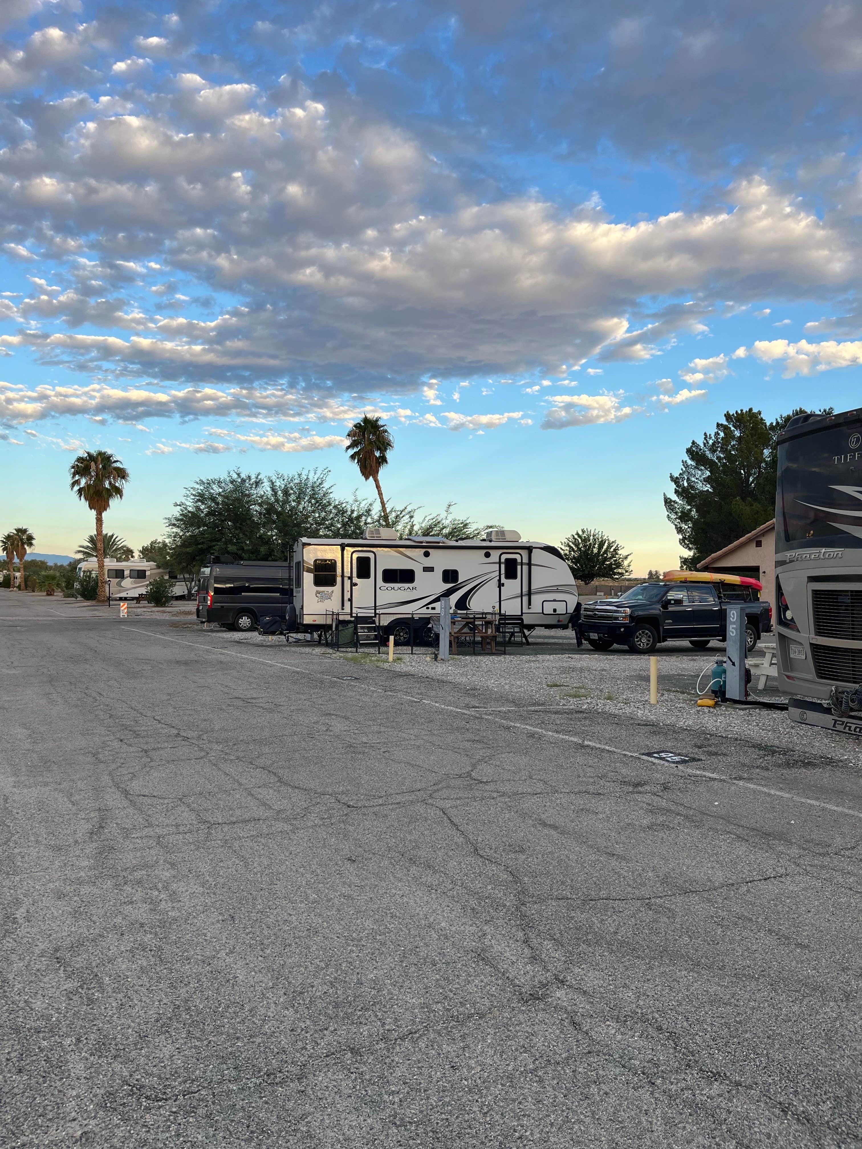 andrew's photo of rv camping at Twentynine Palms Resort near Joshua Tree National Park