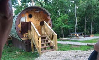 lori W.'s photo of camping with pets at Twin Eagle Lake Estates & Hideout near Hillsboro, MO