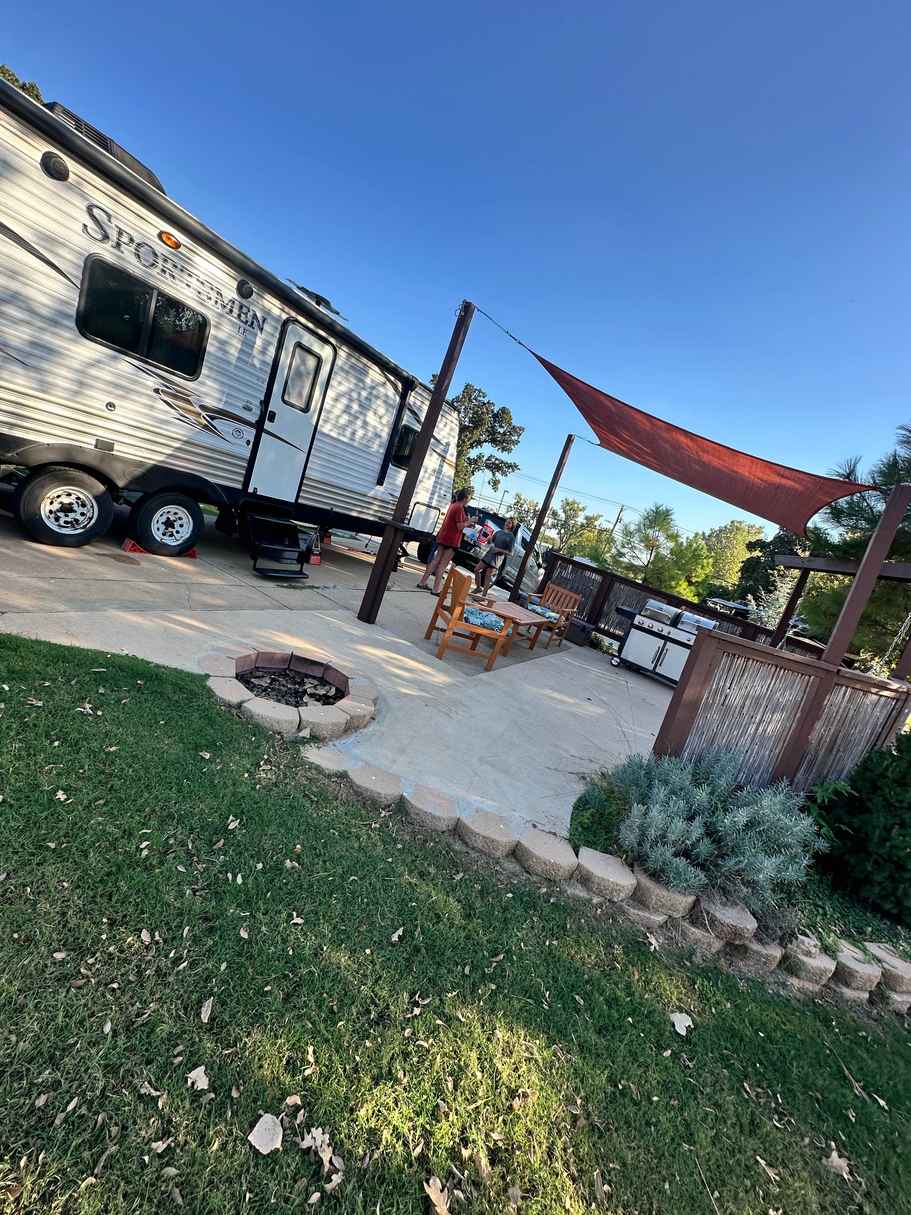 Meghan P.'s photo of rv camping at Twin Fountains RV Park near Arcadia Lake