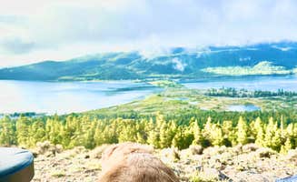 Linnell B.'s photo of camping with pets at Twin Lakes Dispersed Camping - Site 1 West near Granite, CO