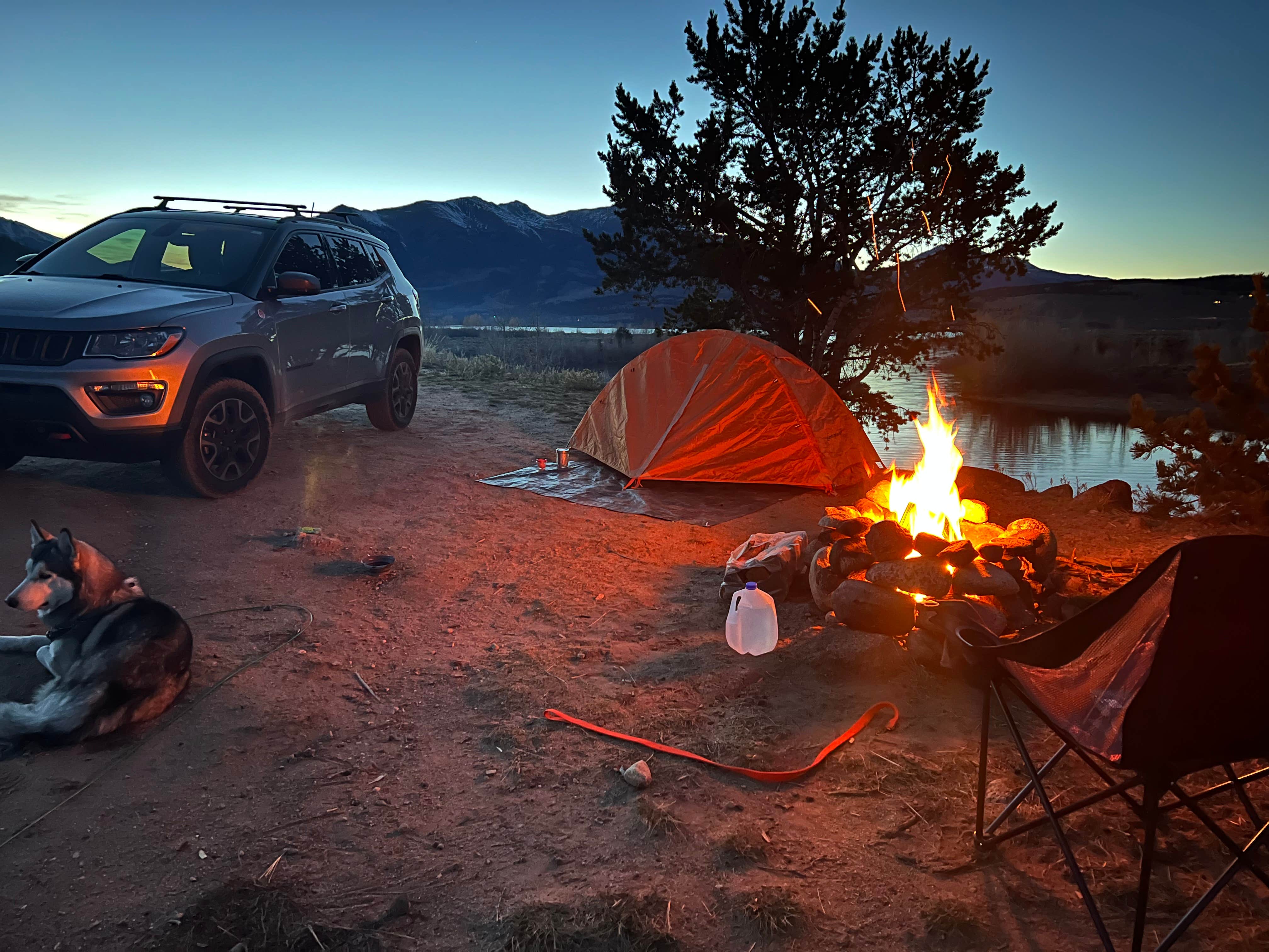 chris R.'s photo of tent camping at Twin Lakes Dispersed Camping - Site 2 West near Fairplay, CO