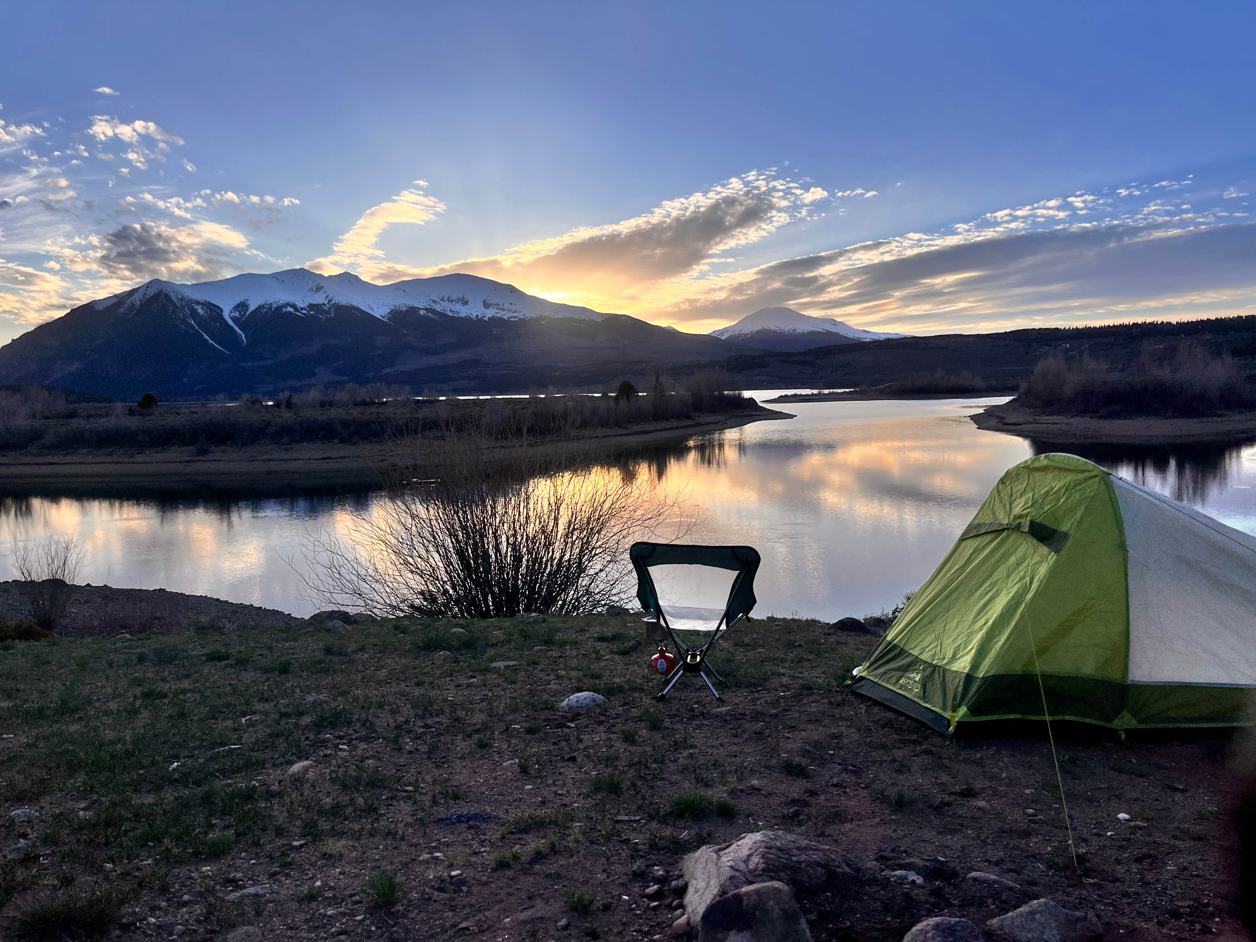 Makayla M.'s photo of a dispersed camping area at Twin Lakes Overlook Dispersed Camping near Granite, CO