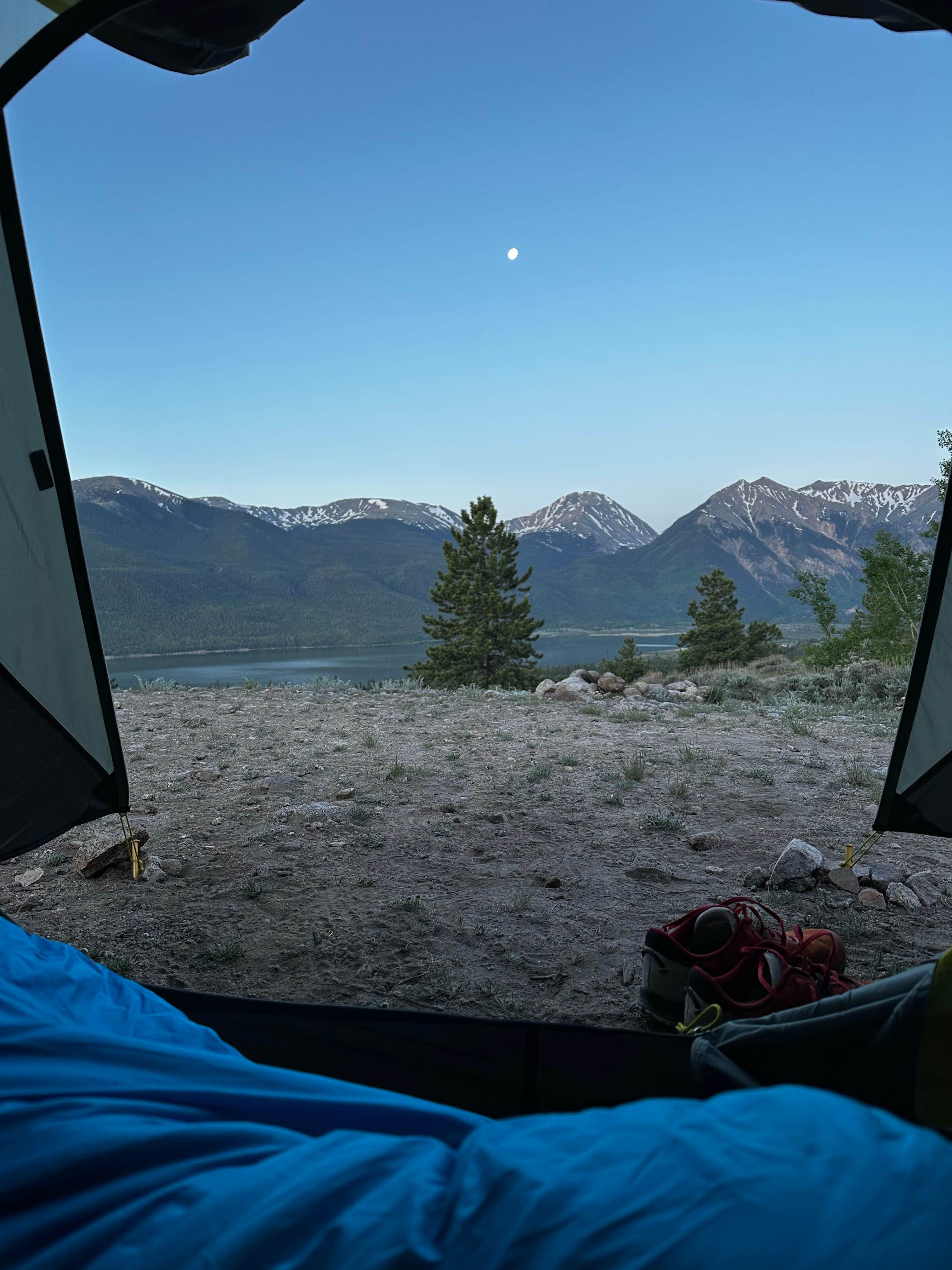 Haley F.'s photo of a dispersed camping area at Twin Lakes Up Hill Dispersed near Granite, CO