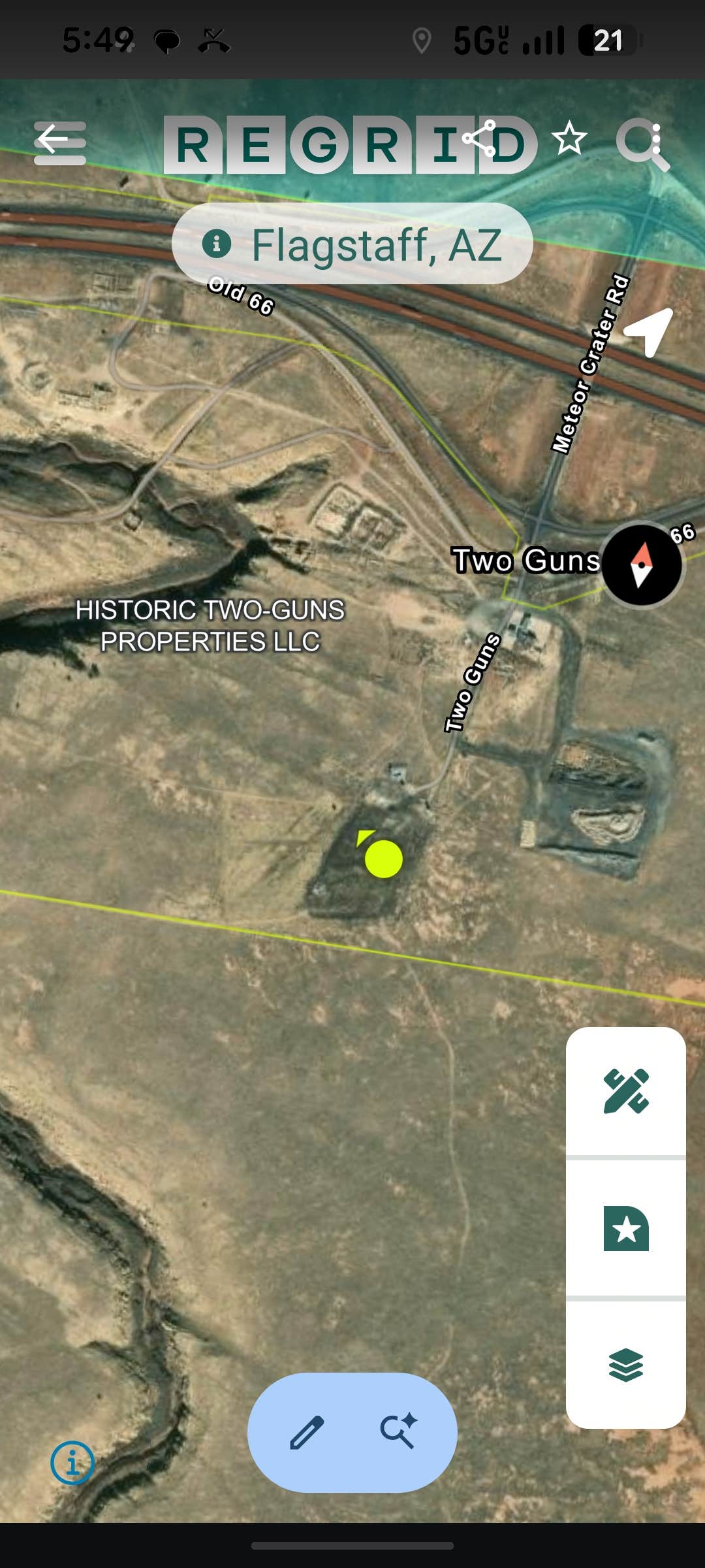 Camping near Diablo canyon: Two Guns Ghost Town, Leupp, Arizona