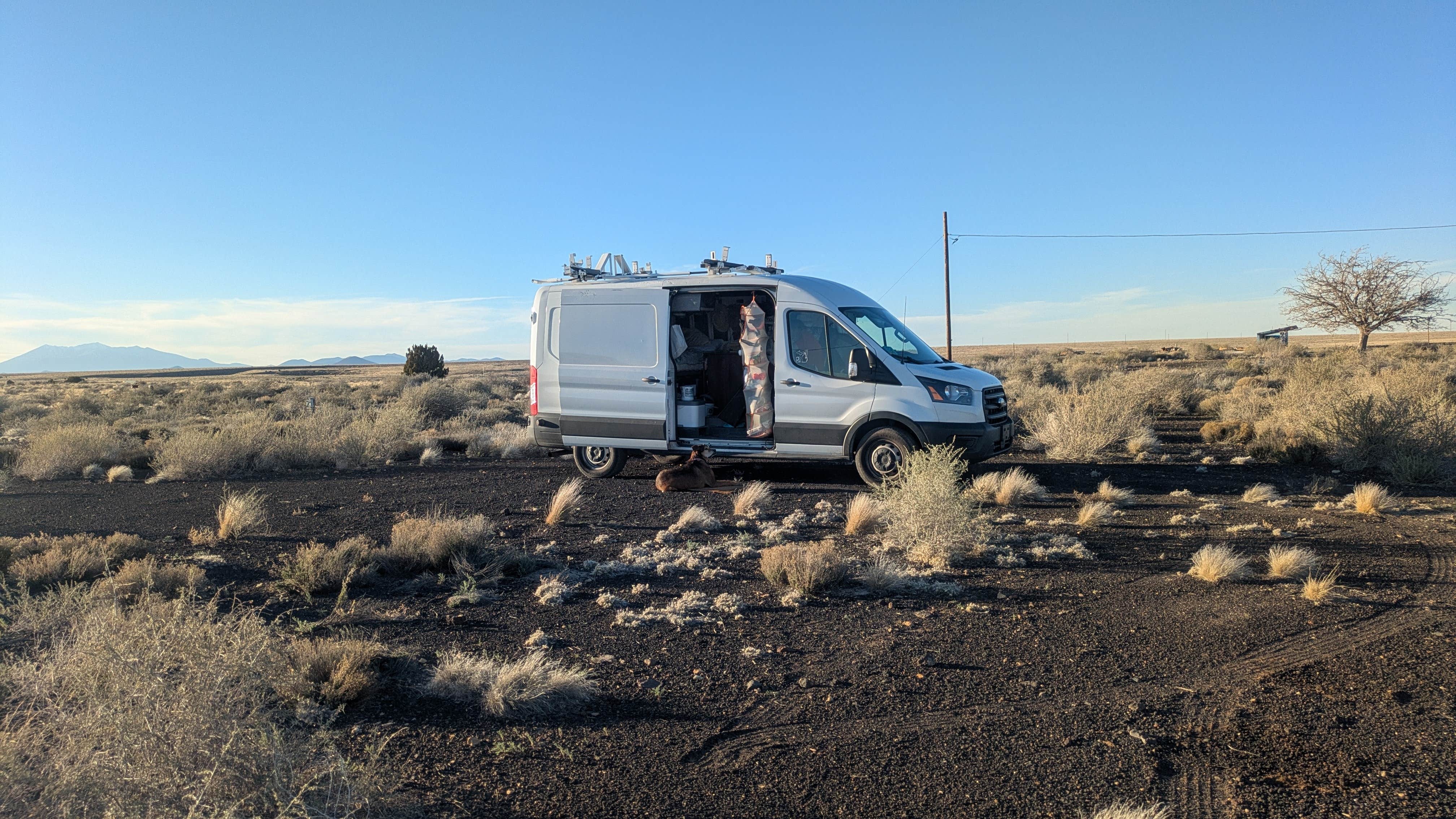 Vidalia S.'s photo of camping with pets at Two Guns Ghost Town near Leupp, AZ