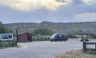 Jennifer G.'s photo of rv camping at Union Pacific Rail Trail parking lot near Oakley, UT