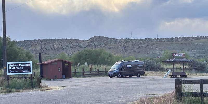 Camper submitted image from Union Pacific Rail Trail parking lot